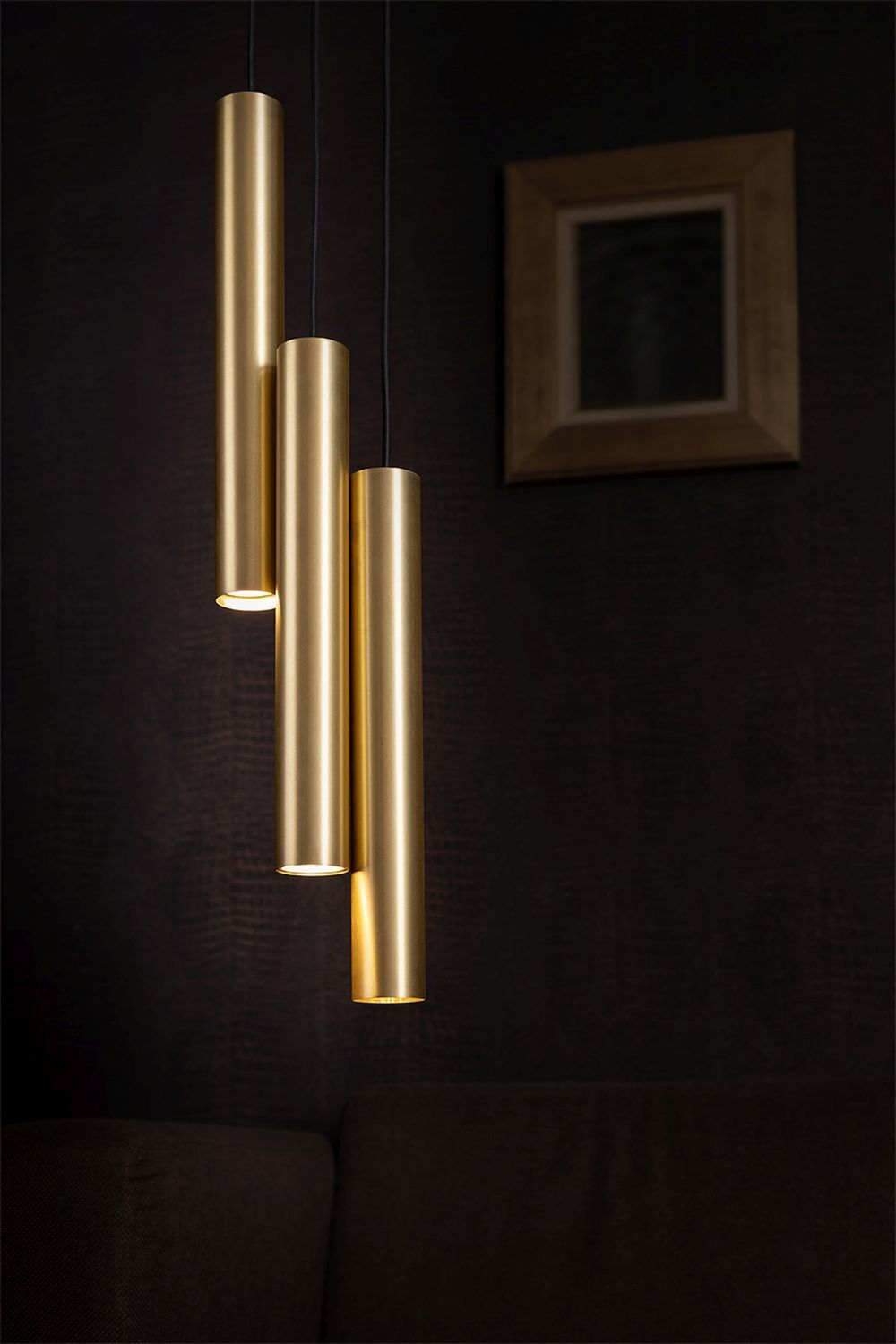 Hängelampe EYE Messing3-flmg Wohnzimmer Leuchte Hängelampe EYE Messing3-flmg Wohnzimmer Leuchte