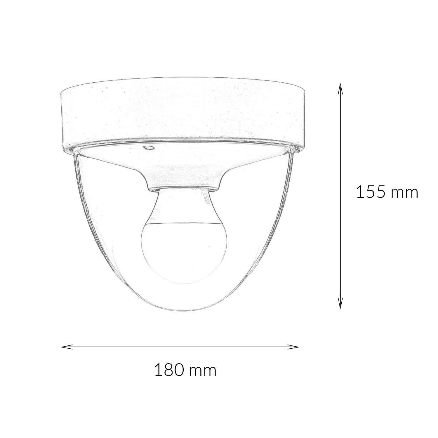 Kleine Deckenlampe mit Bewegungsmelder Sensor IP44