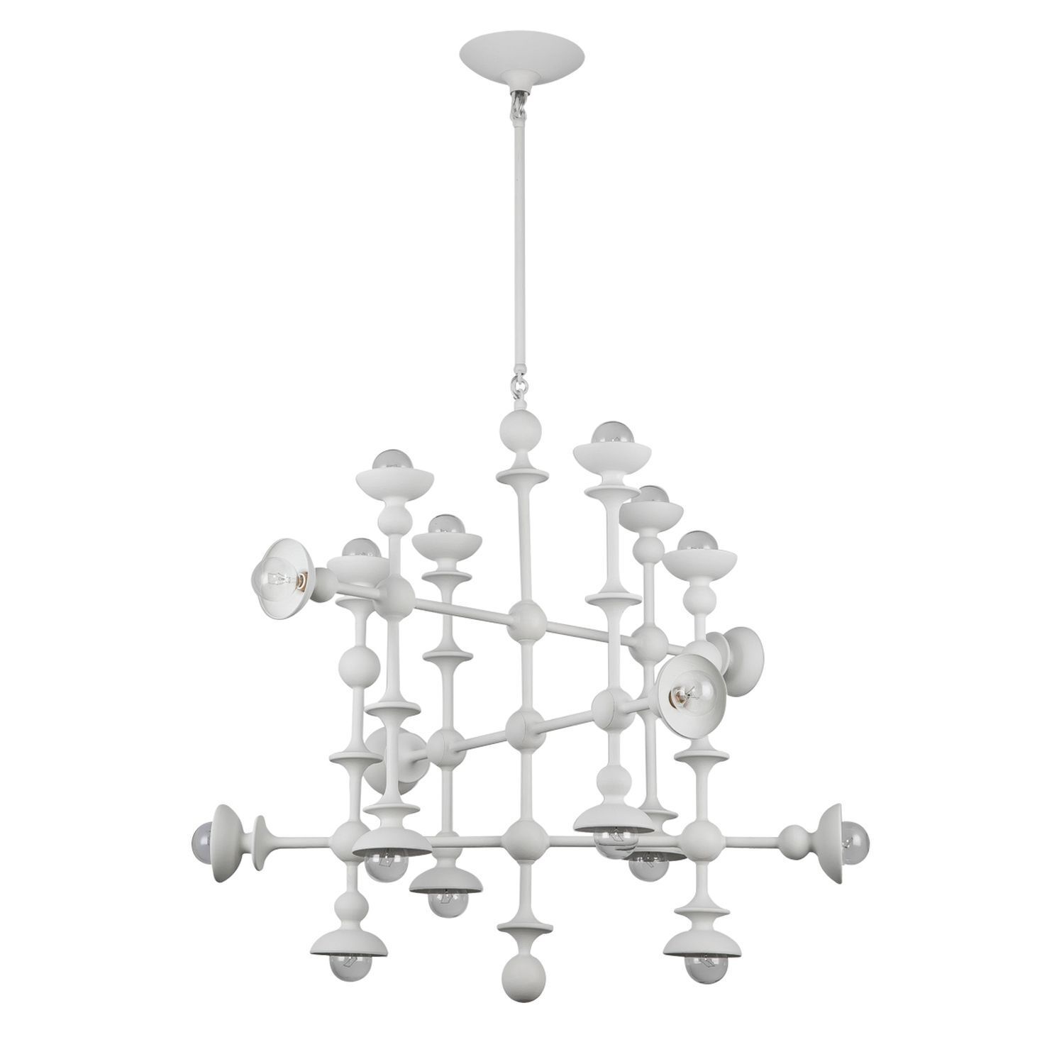 haengelampe-schlafzimmerbeleuchtung-pendelleuchte-esstisch-alarun-18x-e14-bis-40w-weiss-antik-dimmbar-stahl-le141982-02 Kronleuchter, Pendelampe, Weiß, Geometrisch, Modernes Design