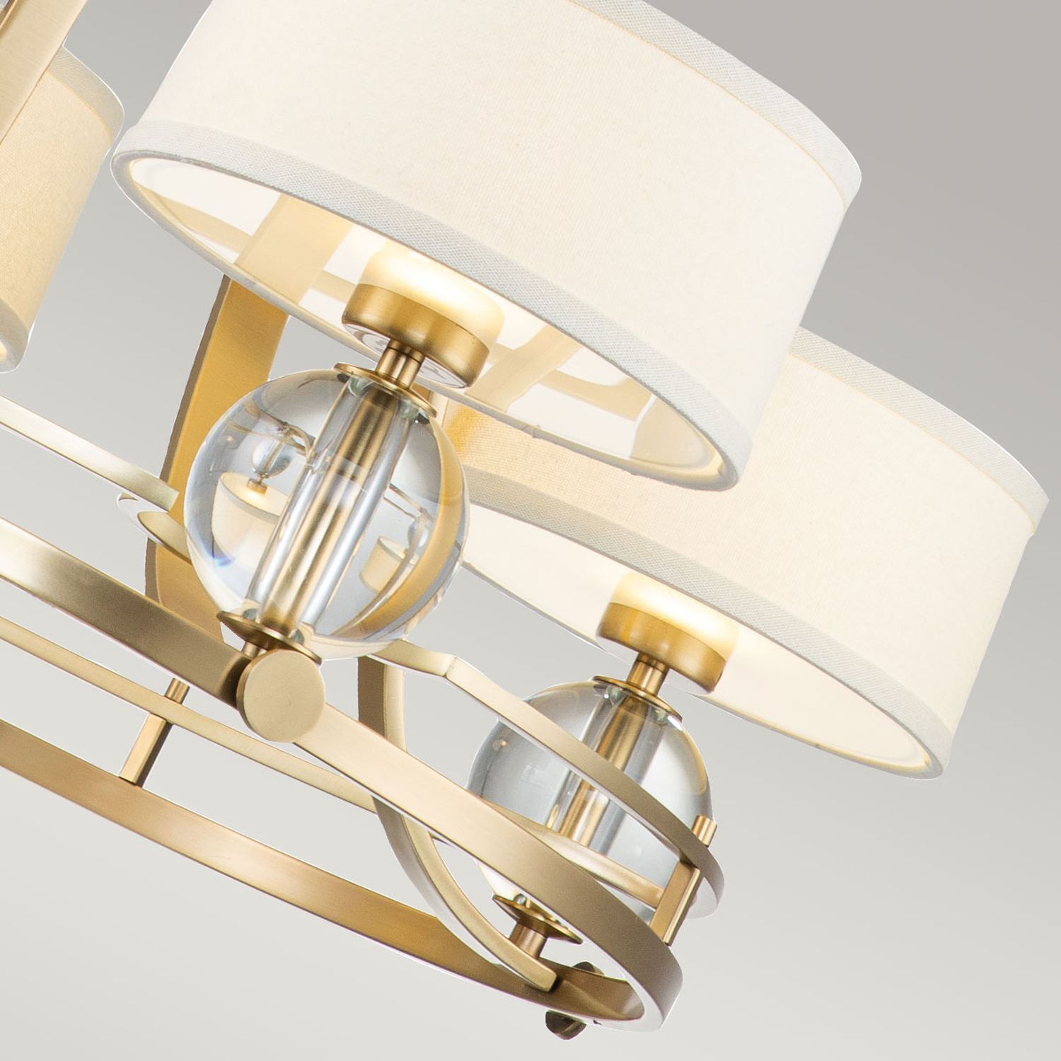 Kronleuchter Metall Glas LED G9 Ø 77,5 cm 3000 K warmweiß Kronleuchter, Gold, Metall, Lampe, Hängeleuchte