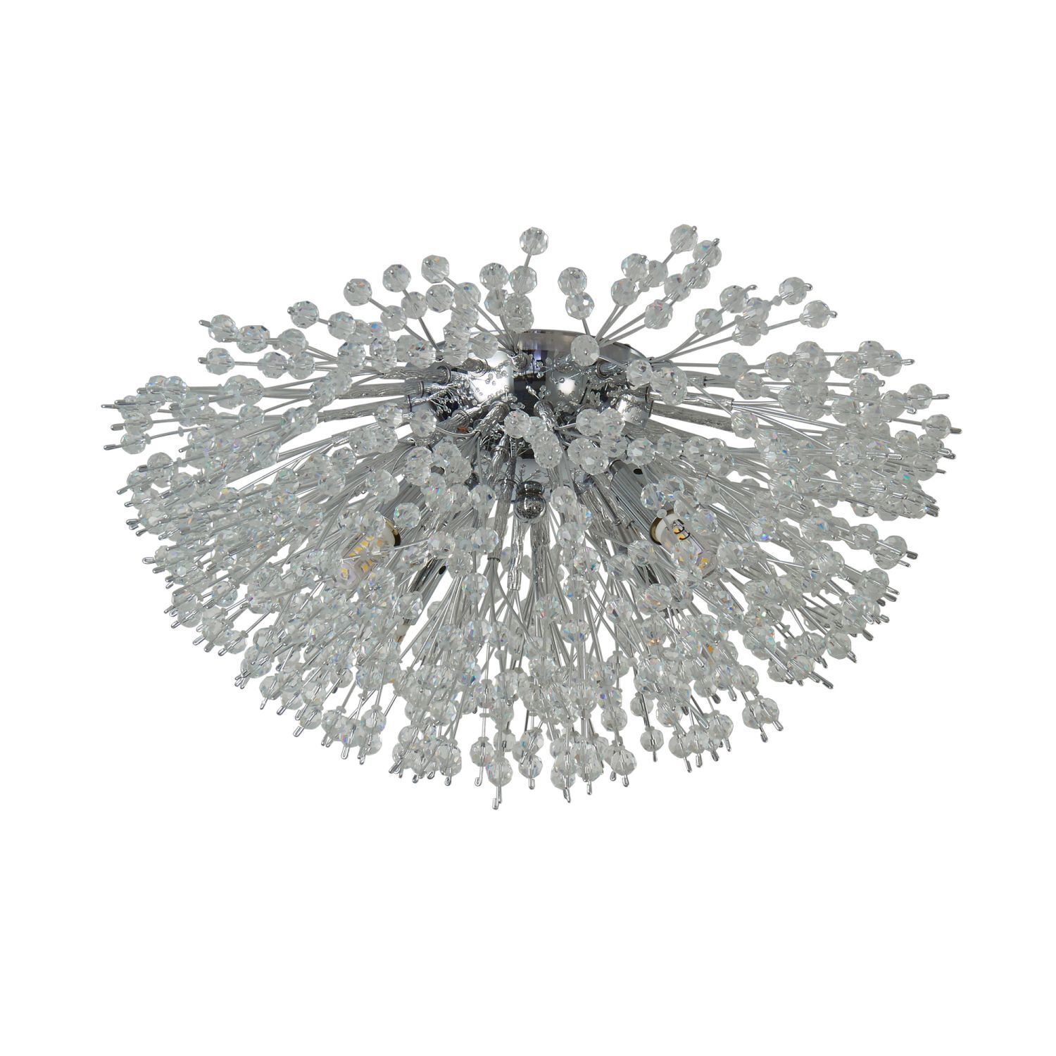Deckenlampe Kristall Ø 39 cm 4-flammig G9 Chrom Klar