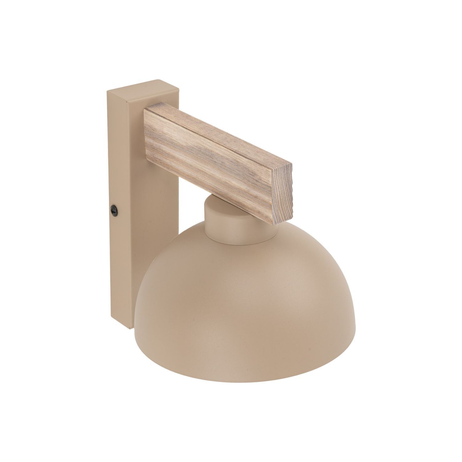 Wandlampe, Beleuchtung, Beige, Holz Akzent, Schirm