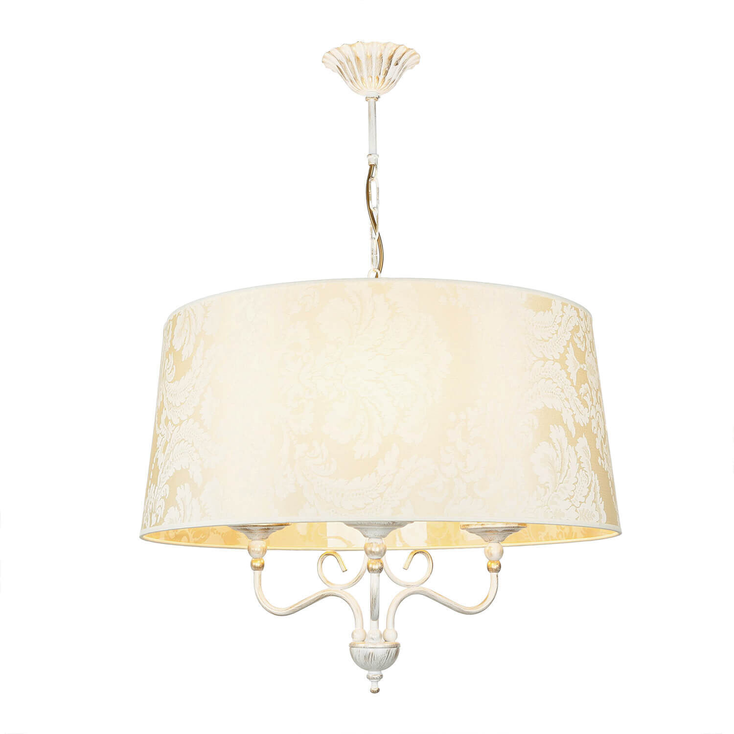 Tissu Lampe à suspendre avec motif baroque GANARA Lampe Lampe, Kronleuchter