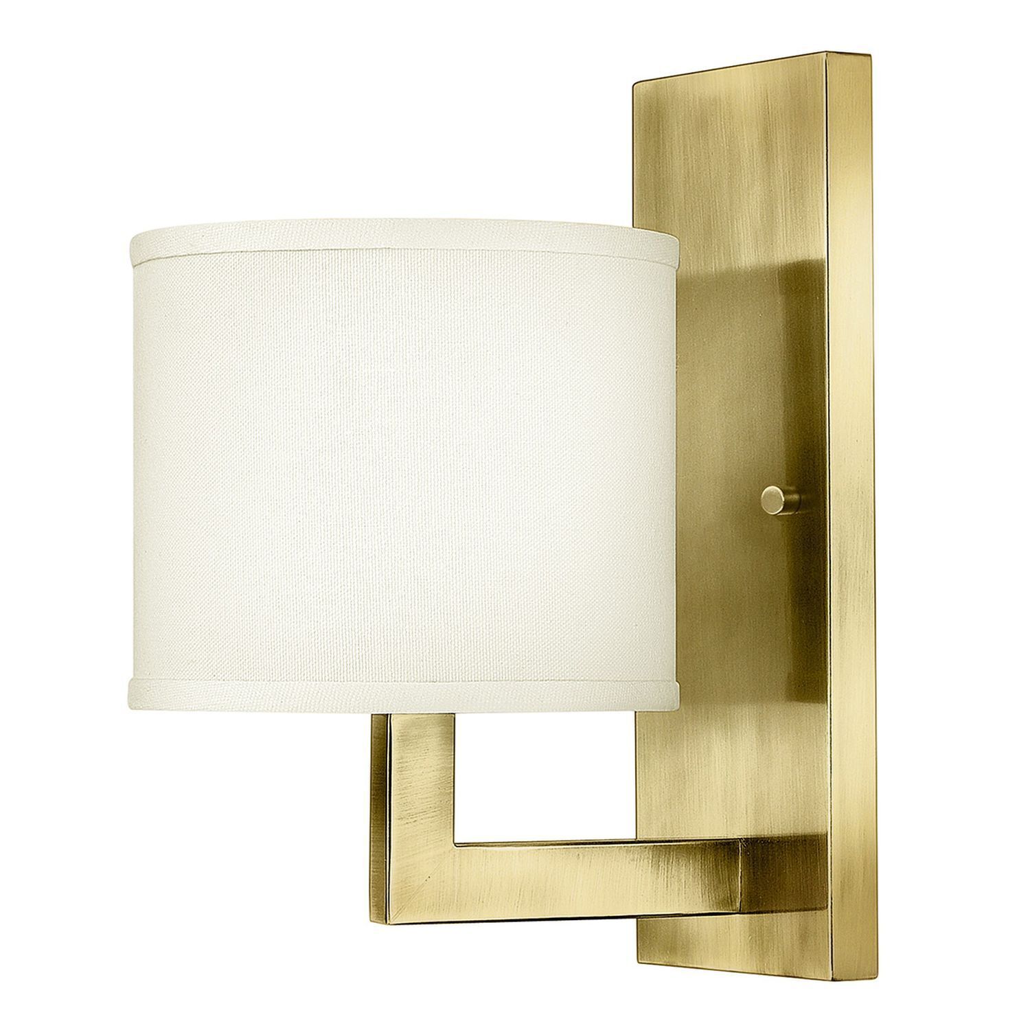 Wandlampe Metall Stoff E27 30,5 cm hoch Modern POLILLA