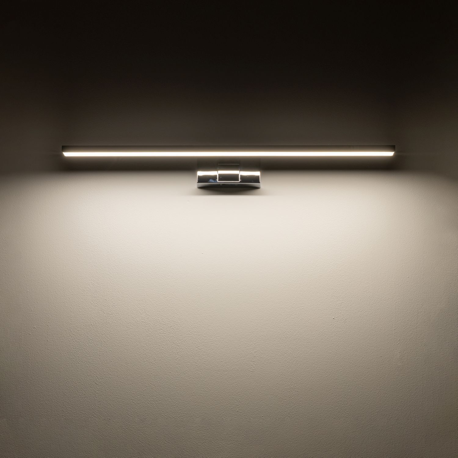 Lampe à miroir LED chrome IP44 3000 K 900 lm aluminium