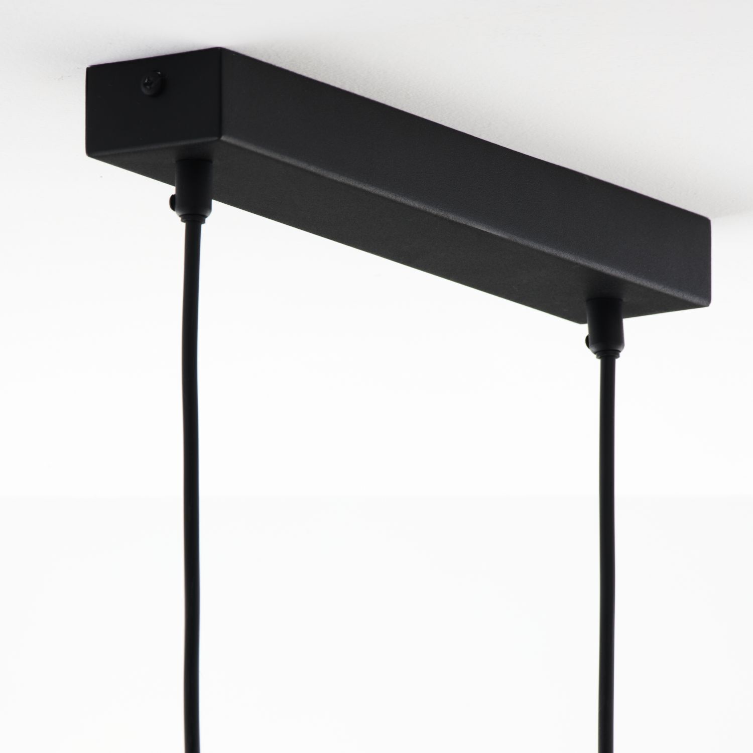 Hängelampe in Schwarz Bernstein Gold G9 2-flmg L:51 cm Lampe, Beleuchtung