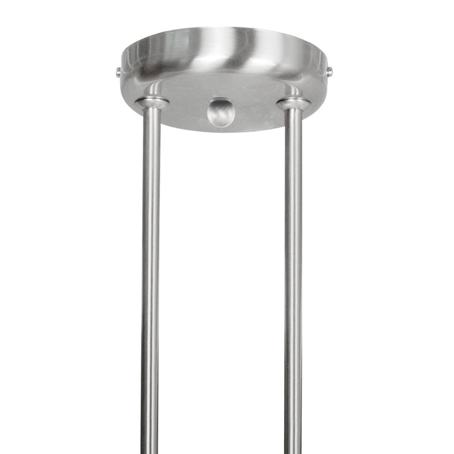 Wohnliche Deckenlampe Metall Glas in Stahl Weiß 82 cm