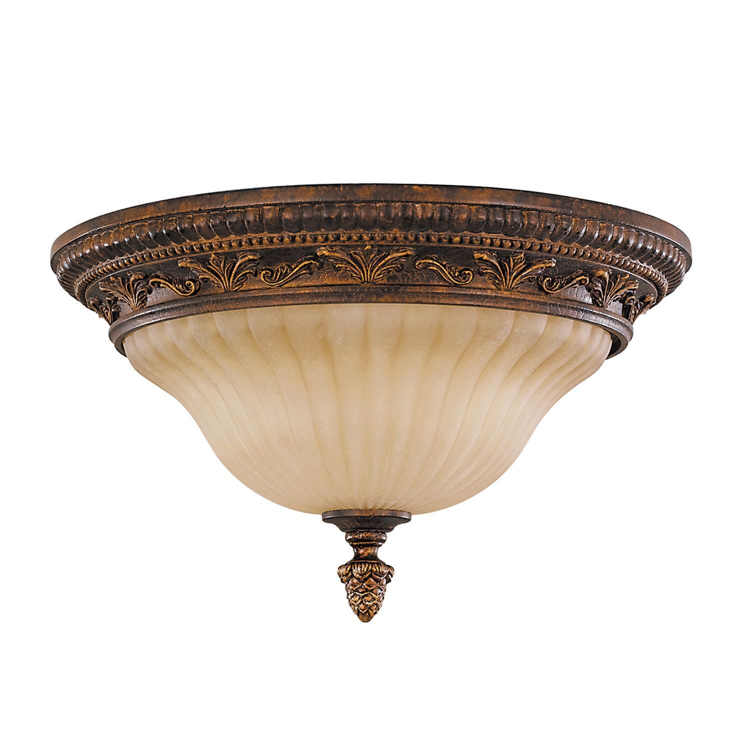 Plafonnier ANABELL 10 bronze antique Ø33cm Lampe