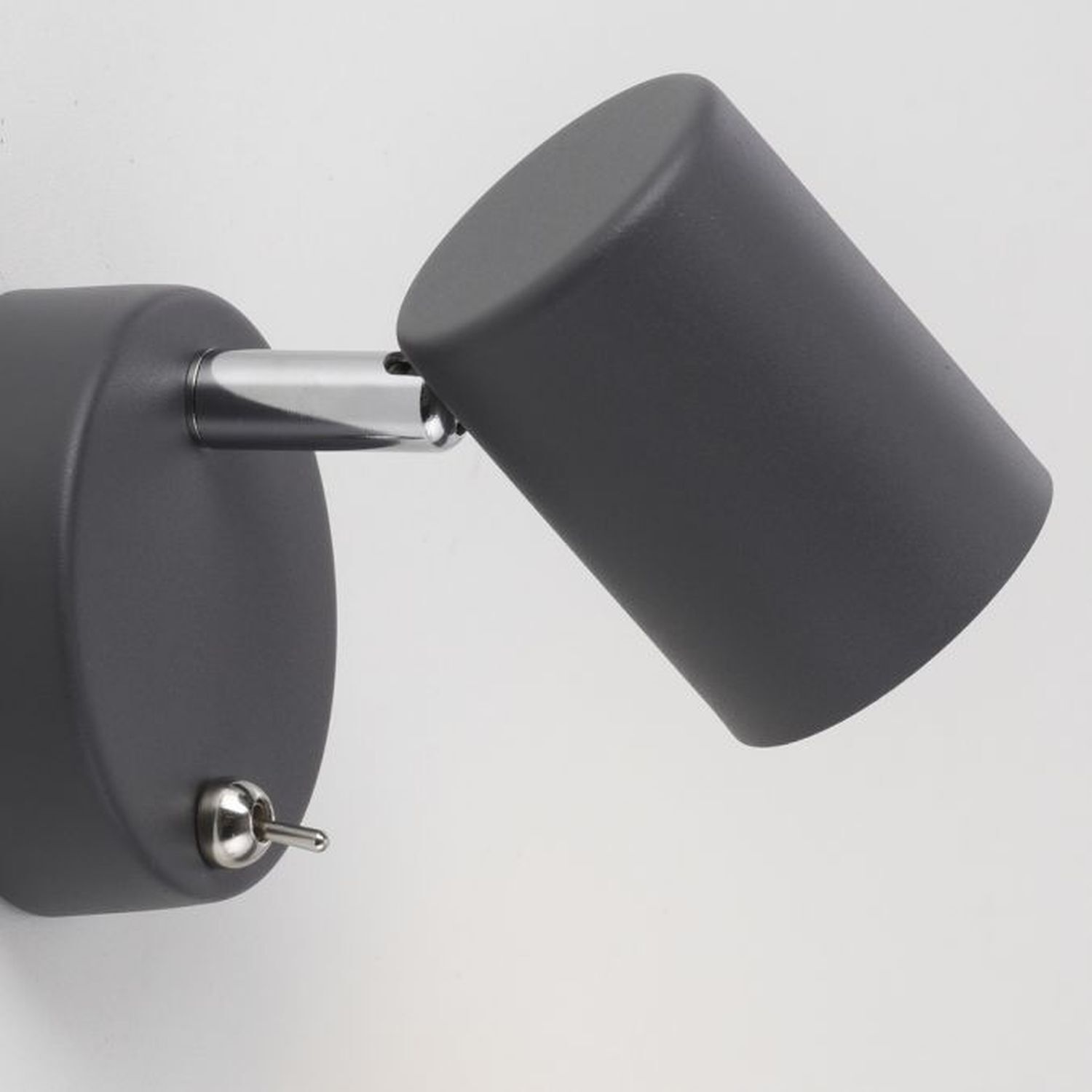 Projecteur mural mobile Noir Interrupteur GU10 P:12 cm