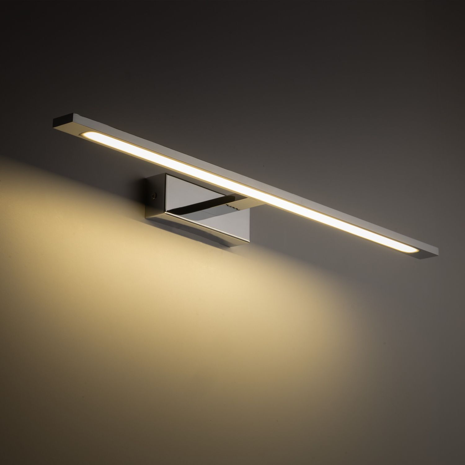 Lampe à tableau LED chrome 62 cm de long blanc neutre 4000 K métal Deckenleuchte, Beleuchtung, Leuchte