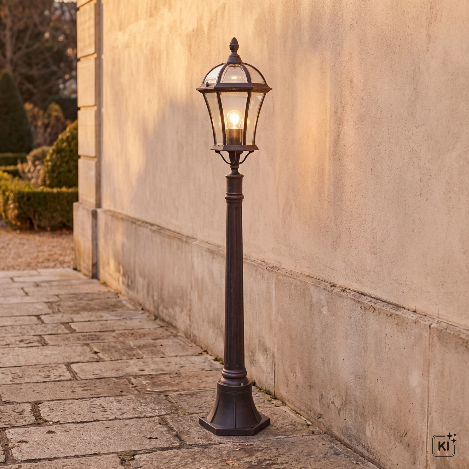 Straßenlaterne, Gartenlaterne, Lampe, Metall, Beleuchtung
