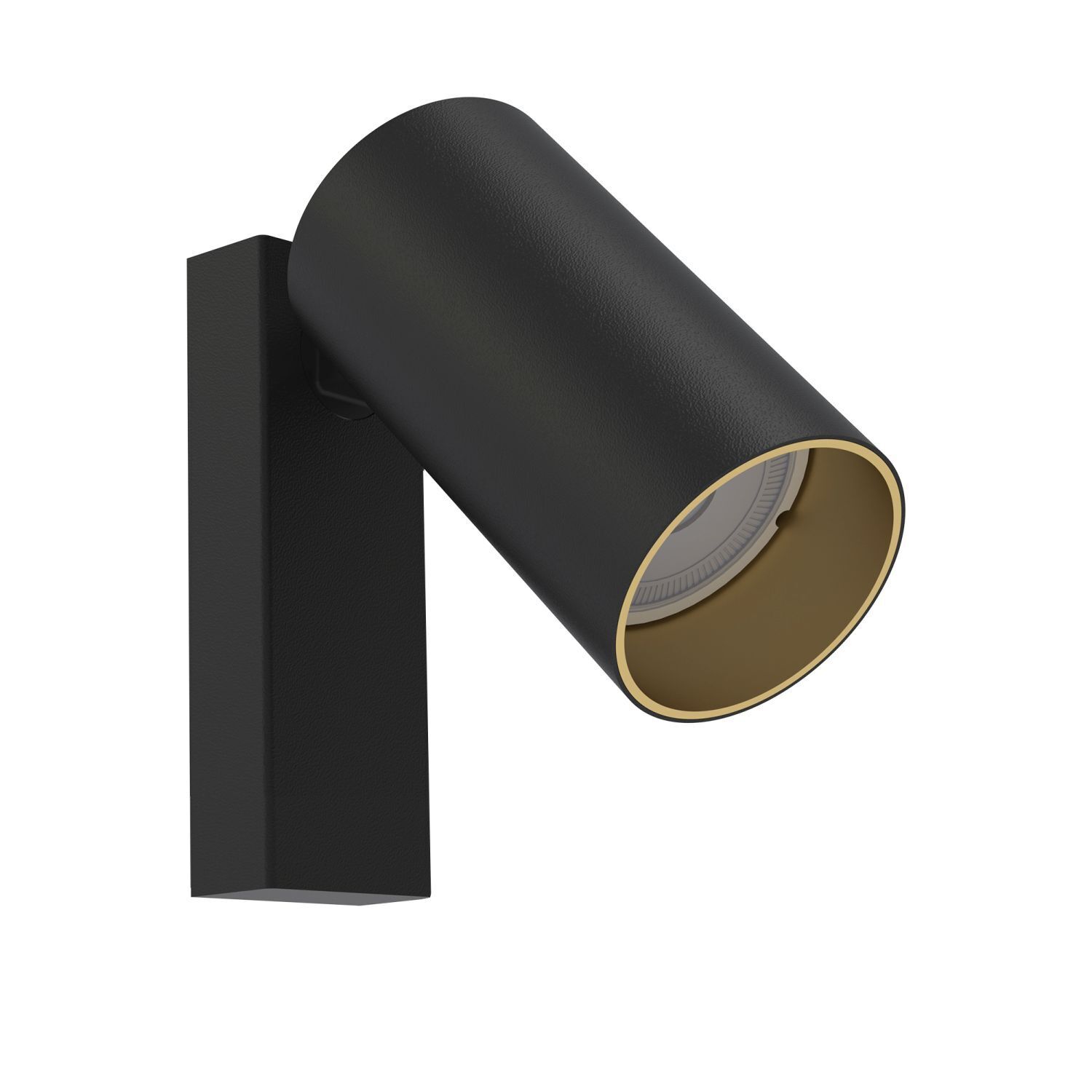 Leselampe Wand GU10 in Schwarz Gold verstellbar Modern