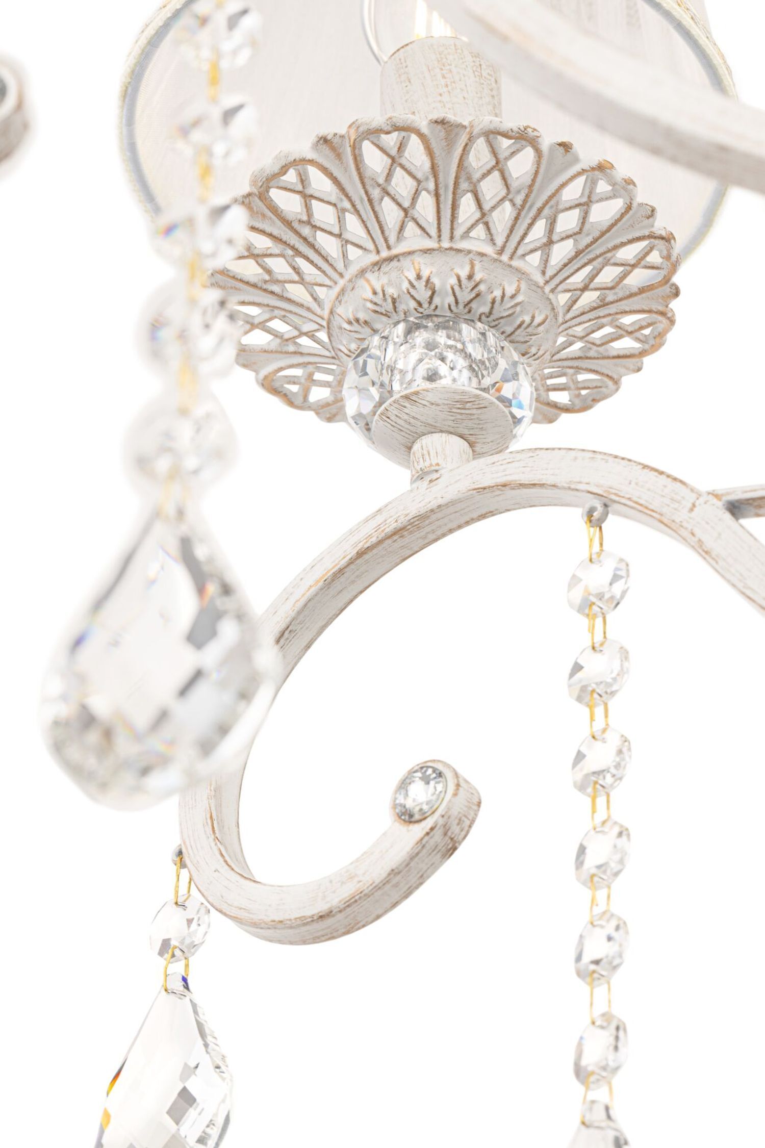 Hängeleuchte Metall Stoff 72 cm breit H: max. 119 cm Leuchter, Lampe, Zubehör, Schmuck, Halskette