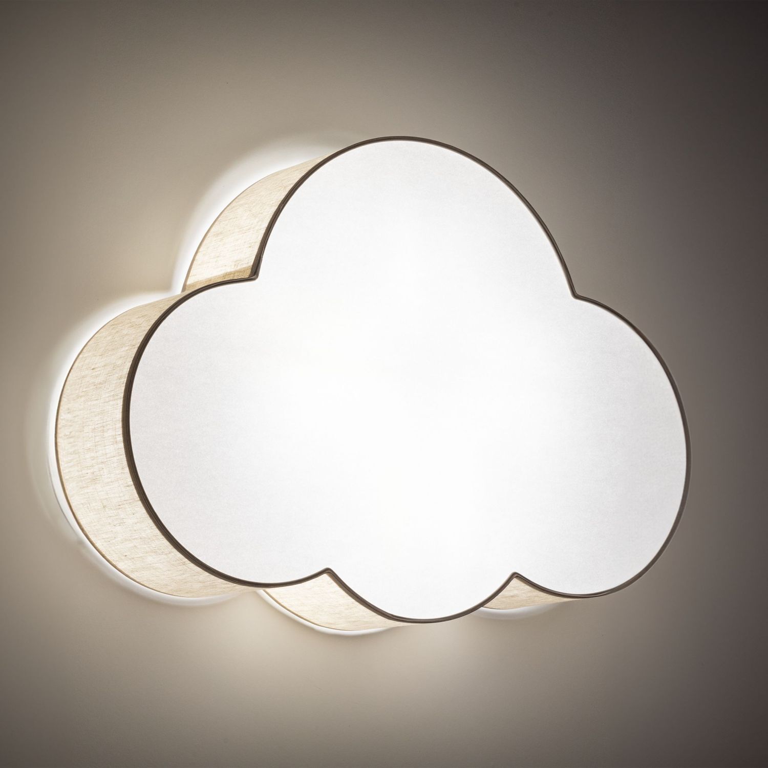 le107690-deckenlampe-kinderzimmer-leinen-b-63-cm-4x-e27-weiss-beige-wolkenlampe-leuchte-5 Wandlampe, Wolkenform, Wandlicht, Schirmlampe, Cloudlamp