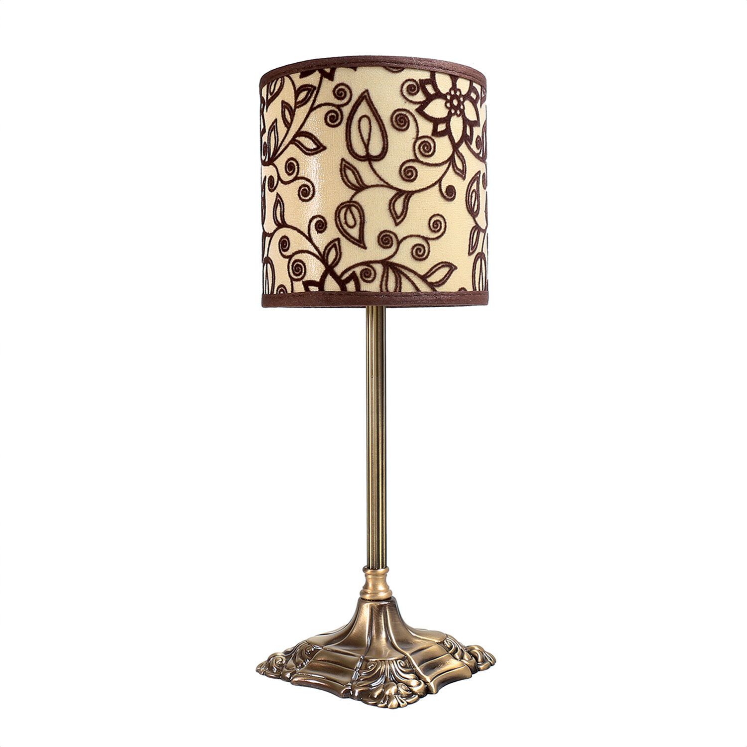 Lampe de table florale Lampe de chevet blanche