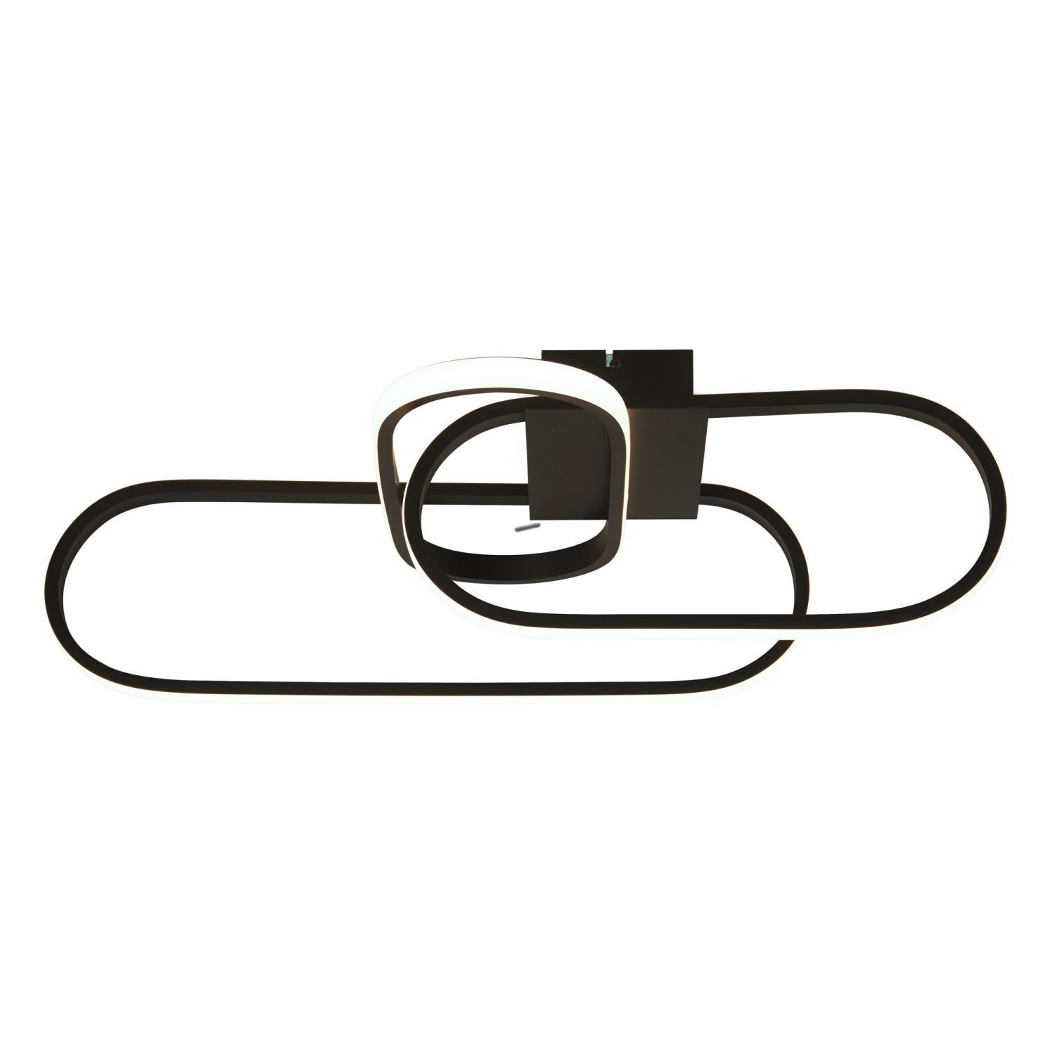 LED Deckenlampe Schwarz 3000/4500/6500 K 1812 lm Metall LED Deckenlampe Schwarz 3000/4500/6500 K 1812 lm Metall