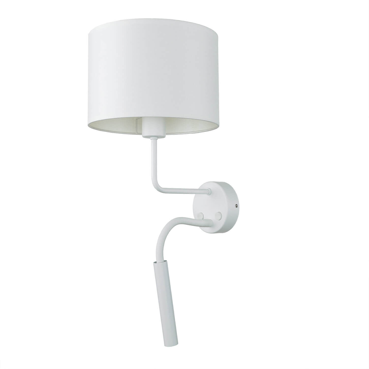 Wandlampe mit Schwanenhals Weiß E27 + G9 H: 50 cm Lampe, Badezimmer, Drinnen, Zimmer, Duscharmatur