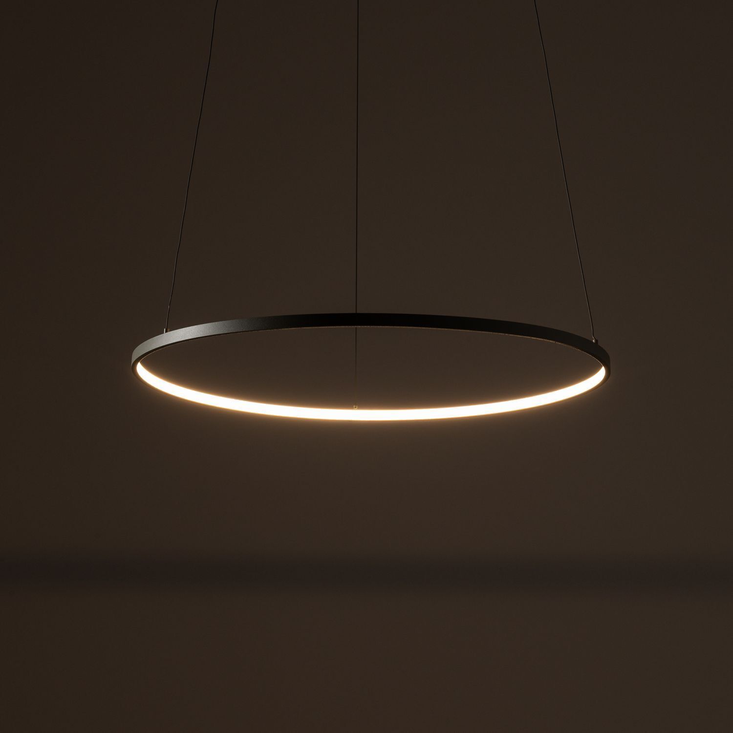 LED Hängelampe Aluminium Ring Seidenolive Ø60 cm 660 lm