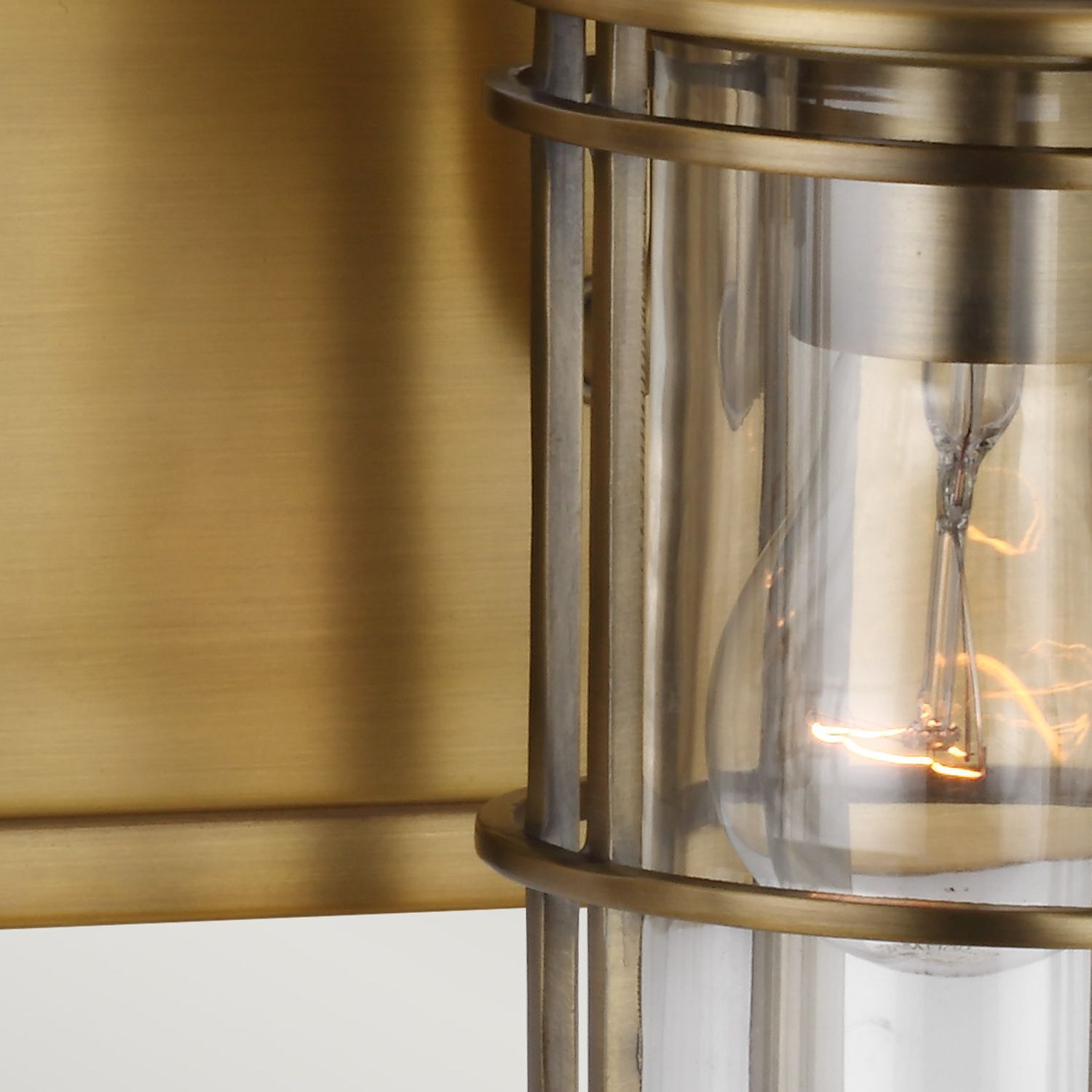 Lampe de salle de bain miroir métal verre E27 IP44 largeur 54,3 cm Lampe