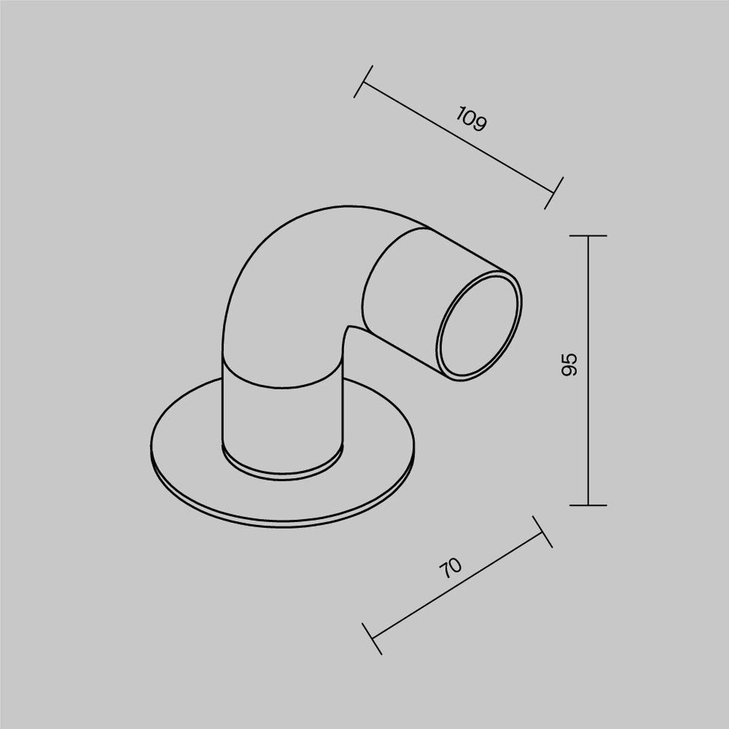 Wandhalter, Rohrverbindung, Rohranschluss, Metallrohr-Biegung, Anschlussstück