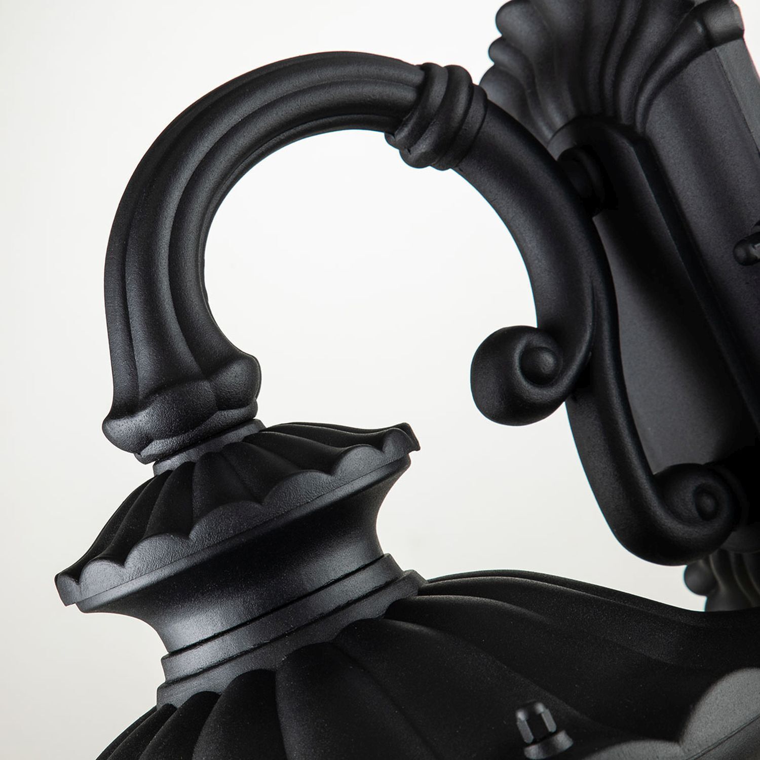 Außenleuchte Wand Schwarz IP44 H: 47 cm Vintage robust Sinken, Waschbeckenhahn, Lampe, Töpferei