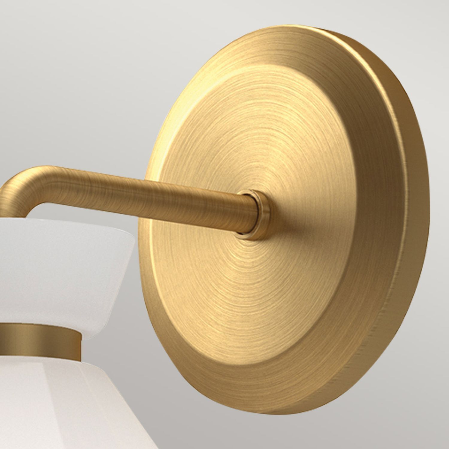 Wandleuchte Glas Metall H: 22,2 cm in Gold Weiß Retro Bronze