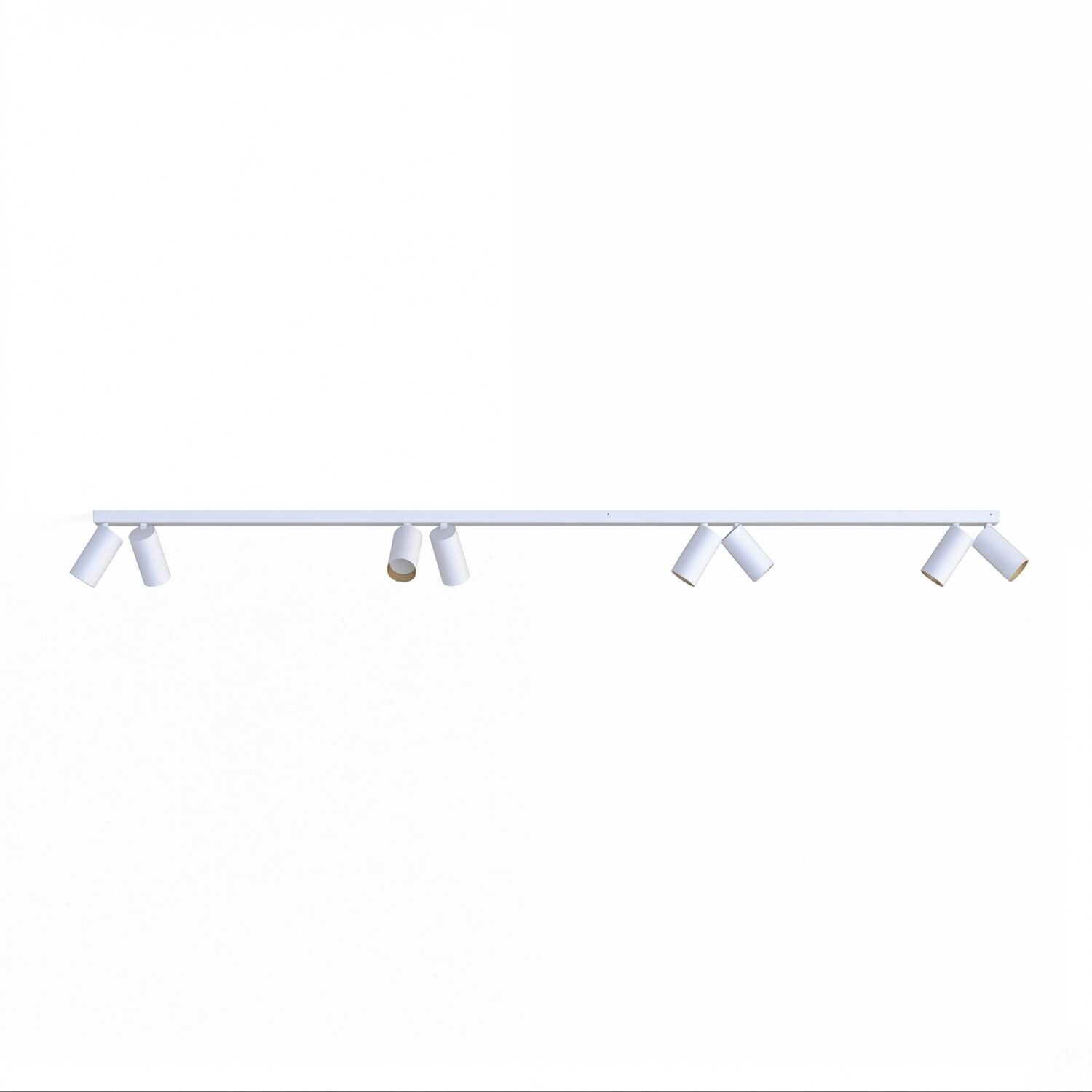 spots-deckenstrahler-wohnzimmer-wohnzimmerlampe-modern-colene-8x-gu10-bis-10-w-weiss-gold-no7694-01 Deckenleuchte, Track Beleuchtung, Halterung, Lampenstrahler, Kunststoff