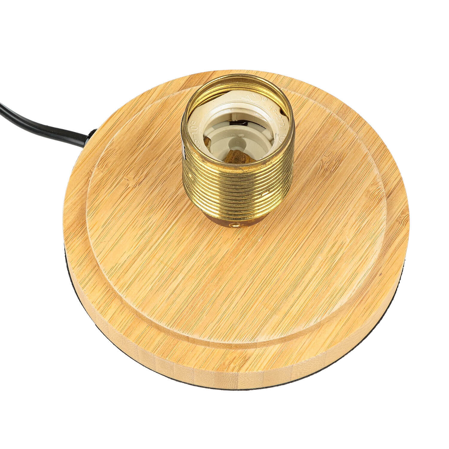 Lampe de table élégante Bauhaus ronde 20cm Lampe Edison Band, Spule, Spirale