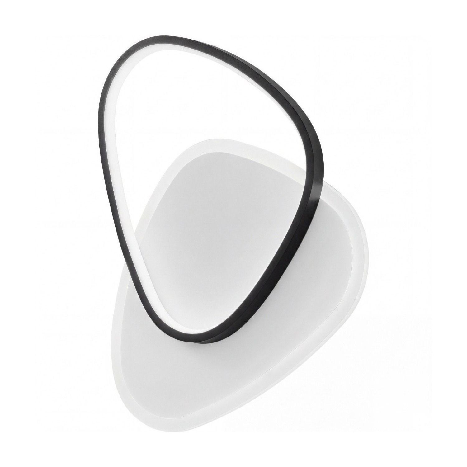 Applique LED Blanc Noir 40 W 4680 lm H:45 cm Mülleimer, Abfalleimer, Auto-Abfalleimer, Bodenaufnehmer, Runddeckel