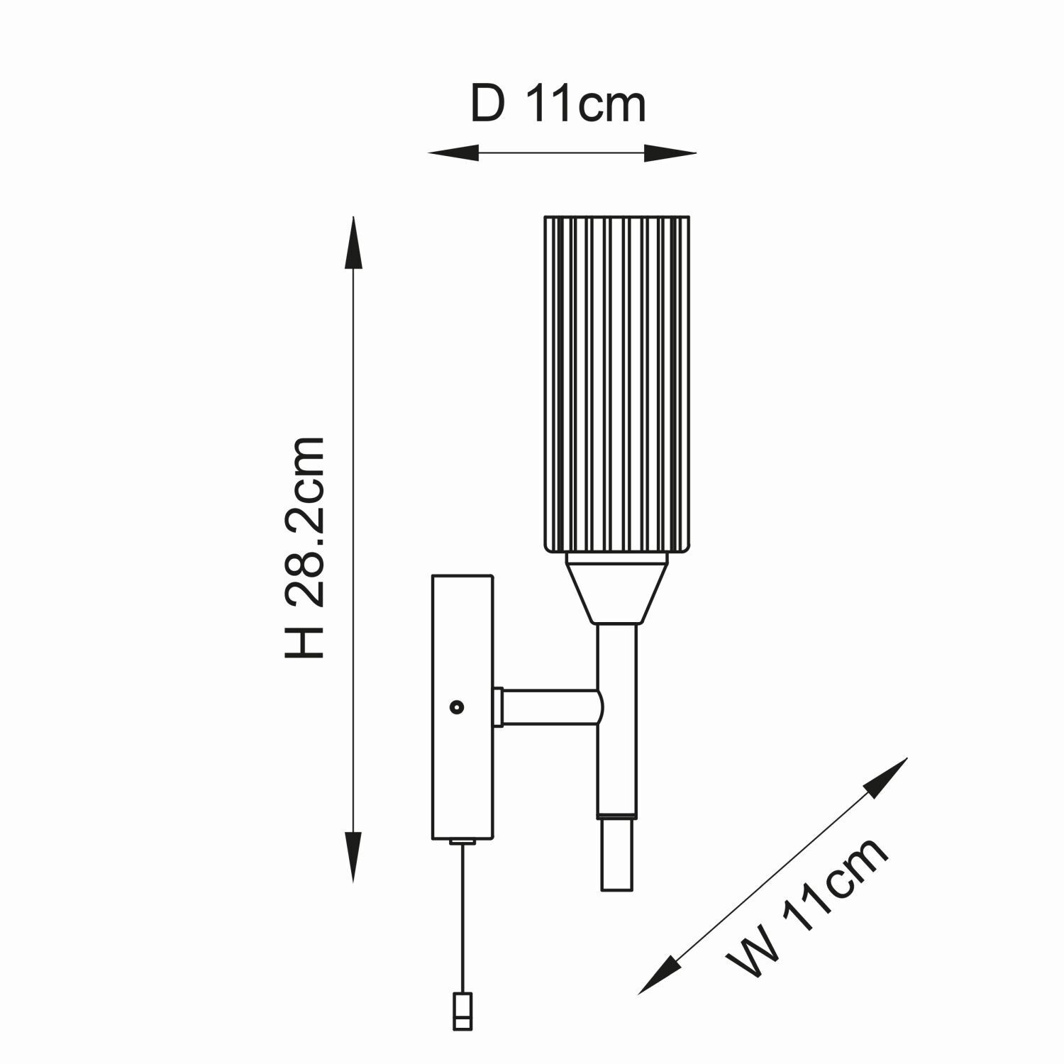 Applique murale avec interrupteur IP44 chrome blanc verre métal salle de bain G9