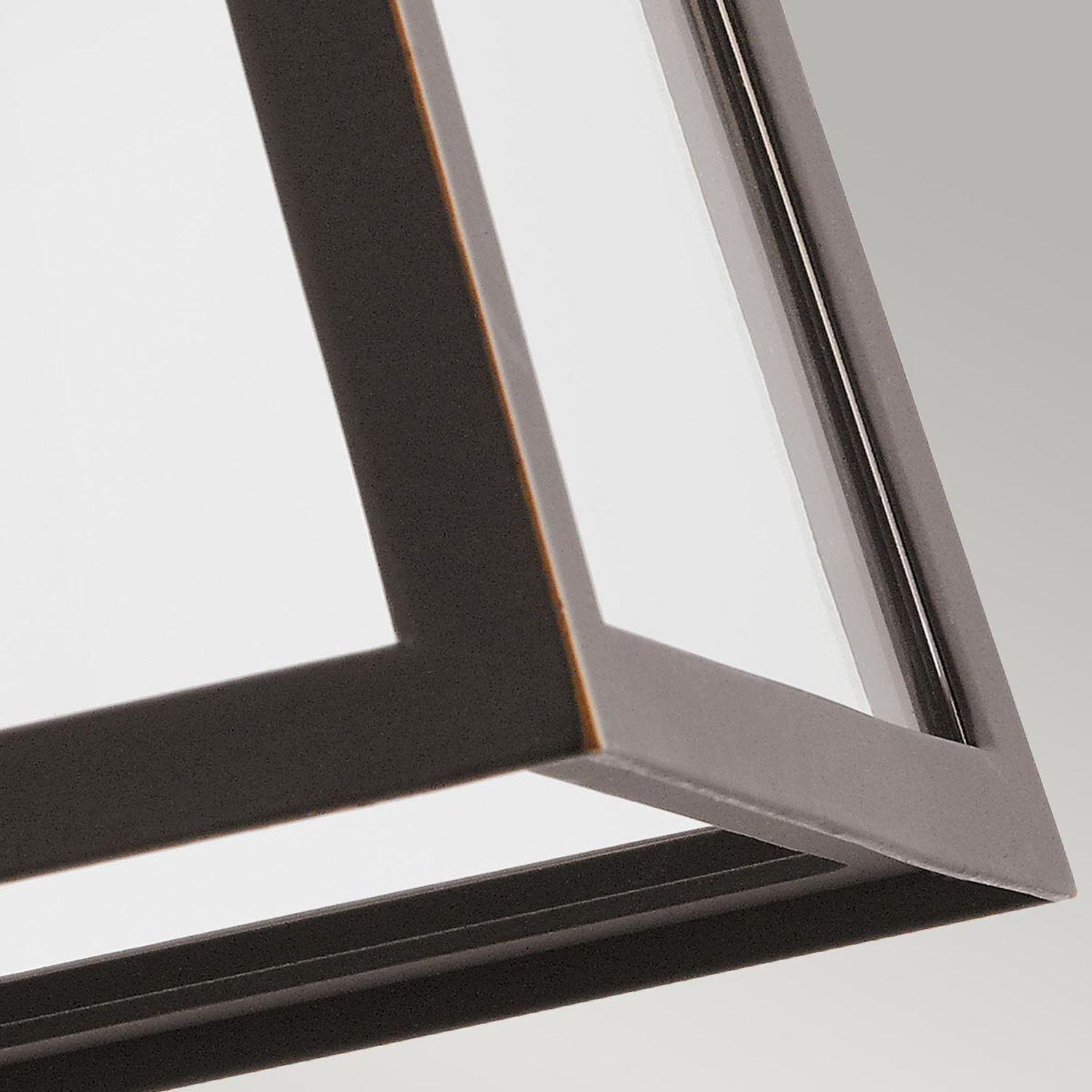 Lampe d'extérieur mur 29 cm de haut verre aluminium E27 IP44