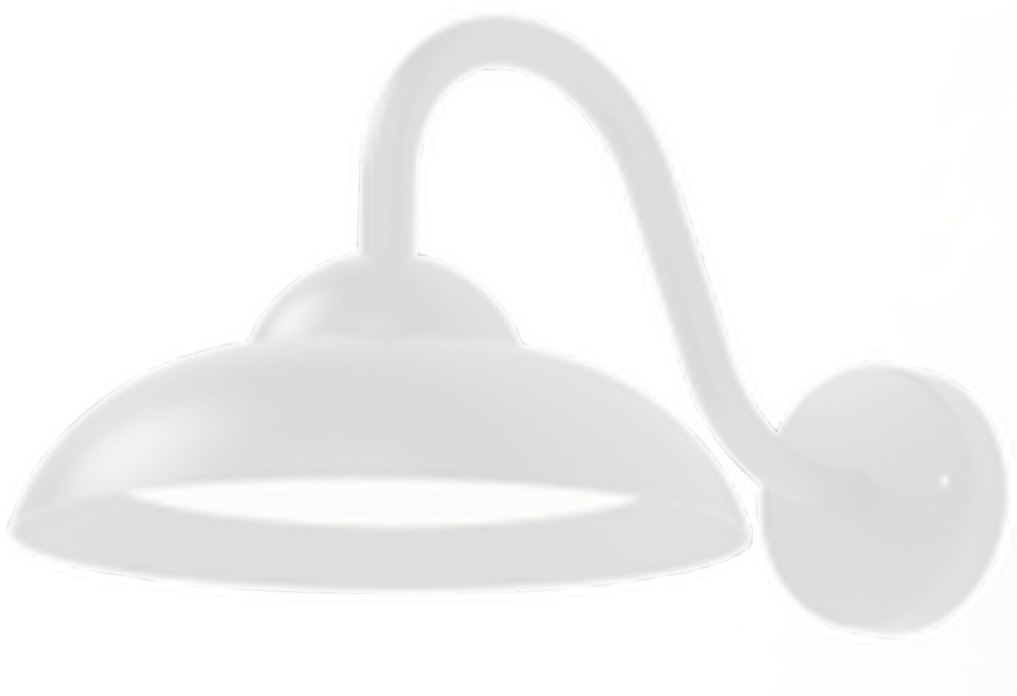 LED Wandleuchte außen Aluminium 25 cm breit IP54 Weiß