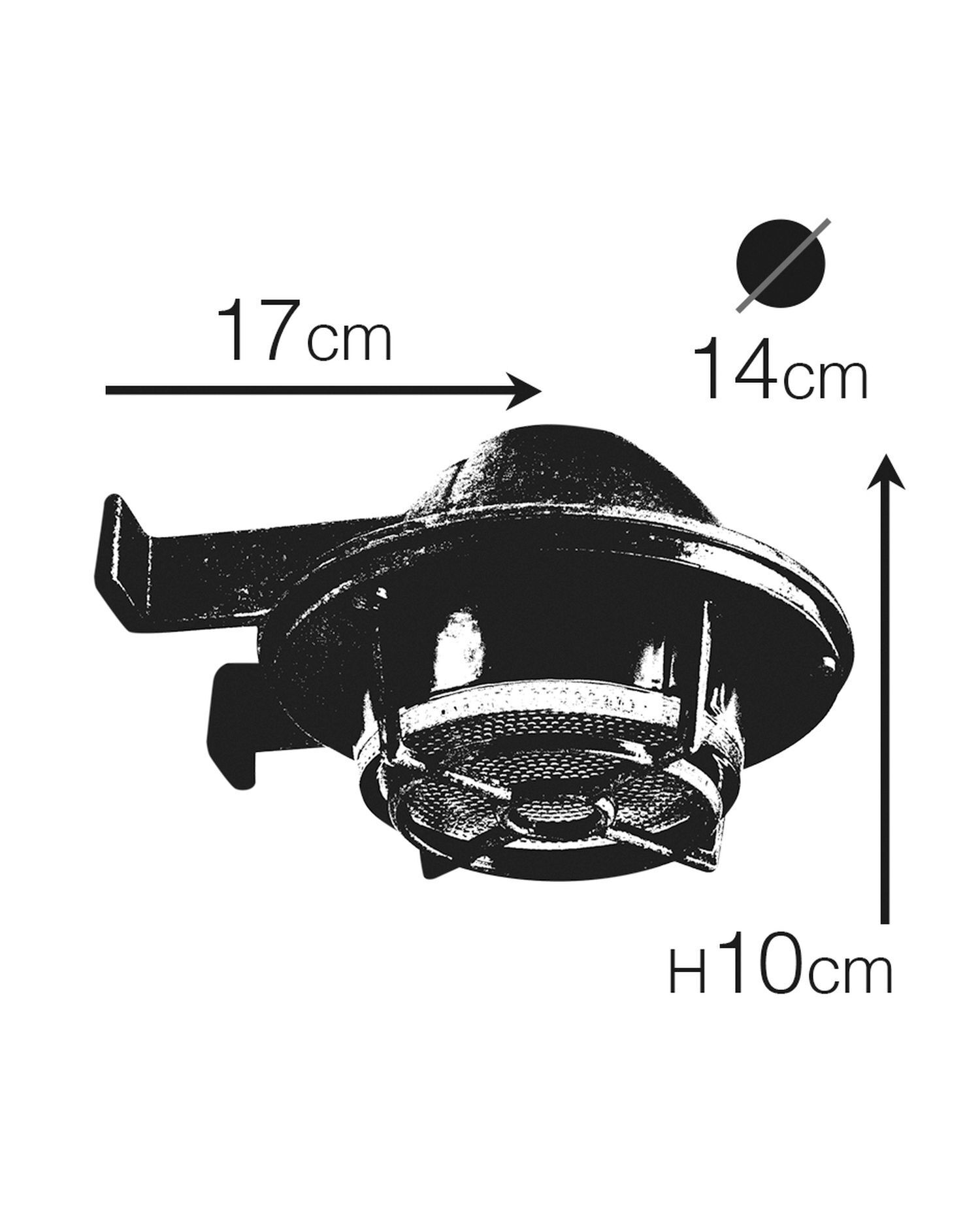 Außenwandlampe Messing massiv Glas 14 cm breit IP64 G9 Bekleidung, Hut