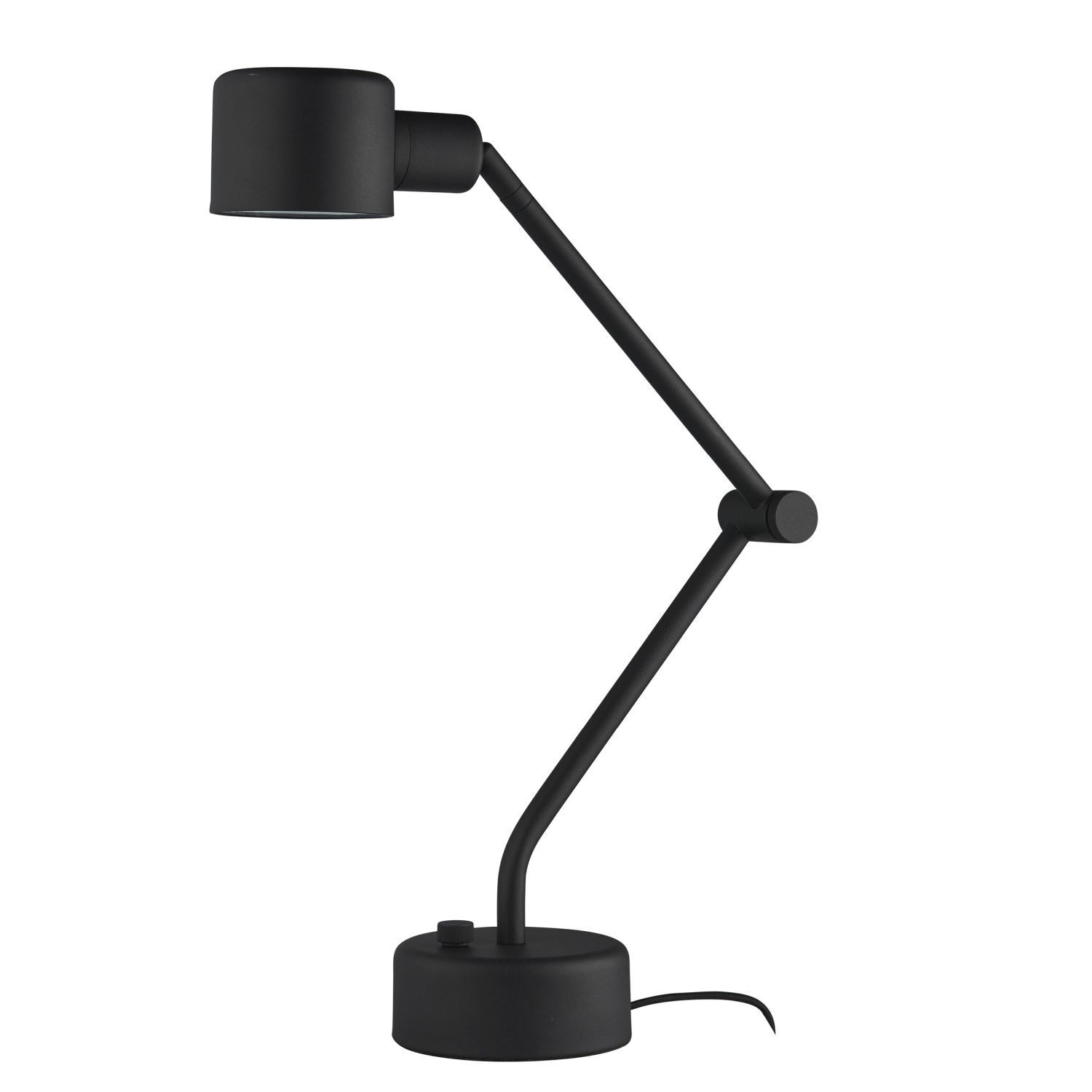 Schreibtischlampe Schwarz verstellbar H: 69 cm E14 Modern