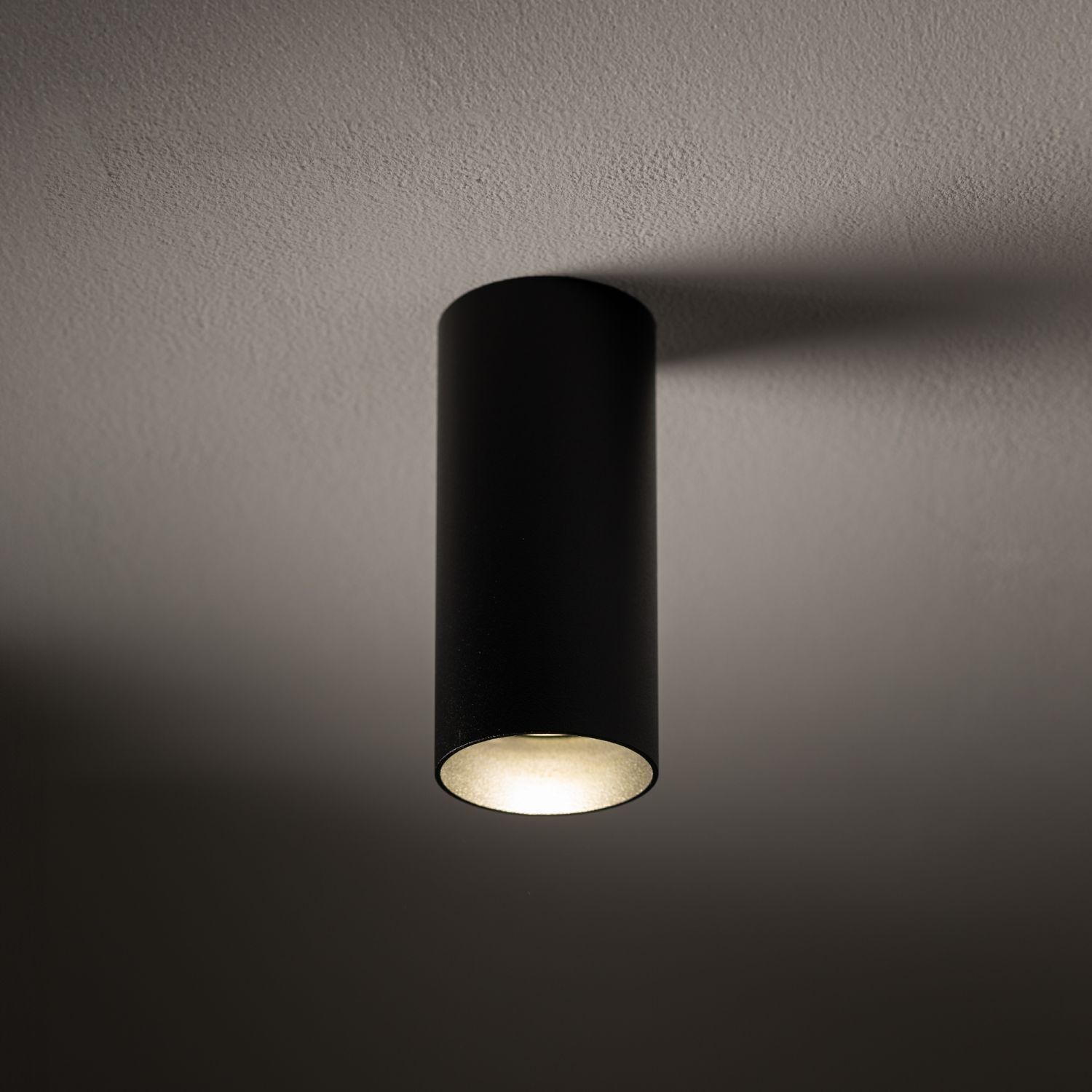 Schwarzer Deckenspot Metall GU10 5,5 cm akzentuiert Deckenleuchte, Lampe, Beleuchtung