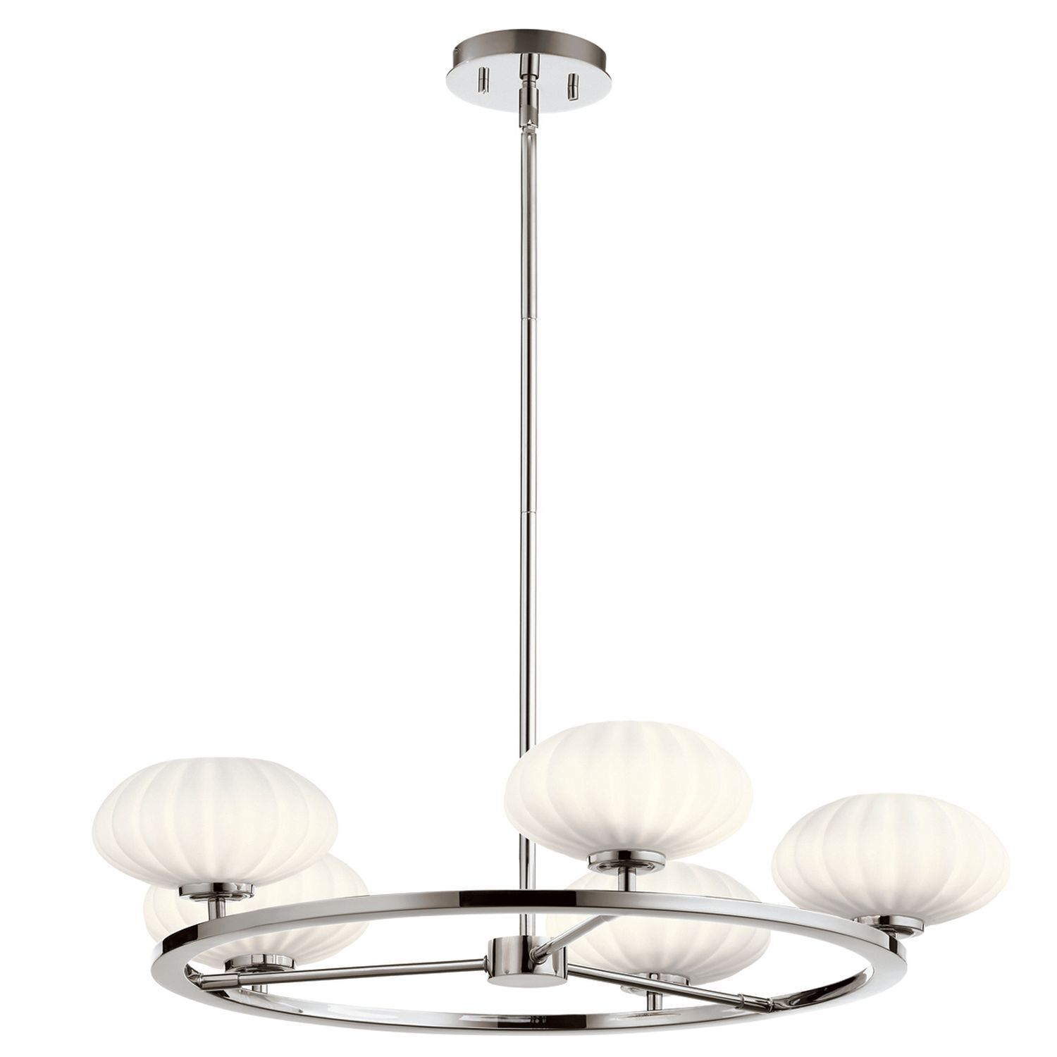 Deckenlampe Badezimmer IP44 Chrom Weiß Ø 71 cm verstellbar LED