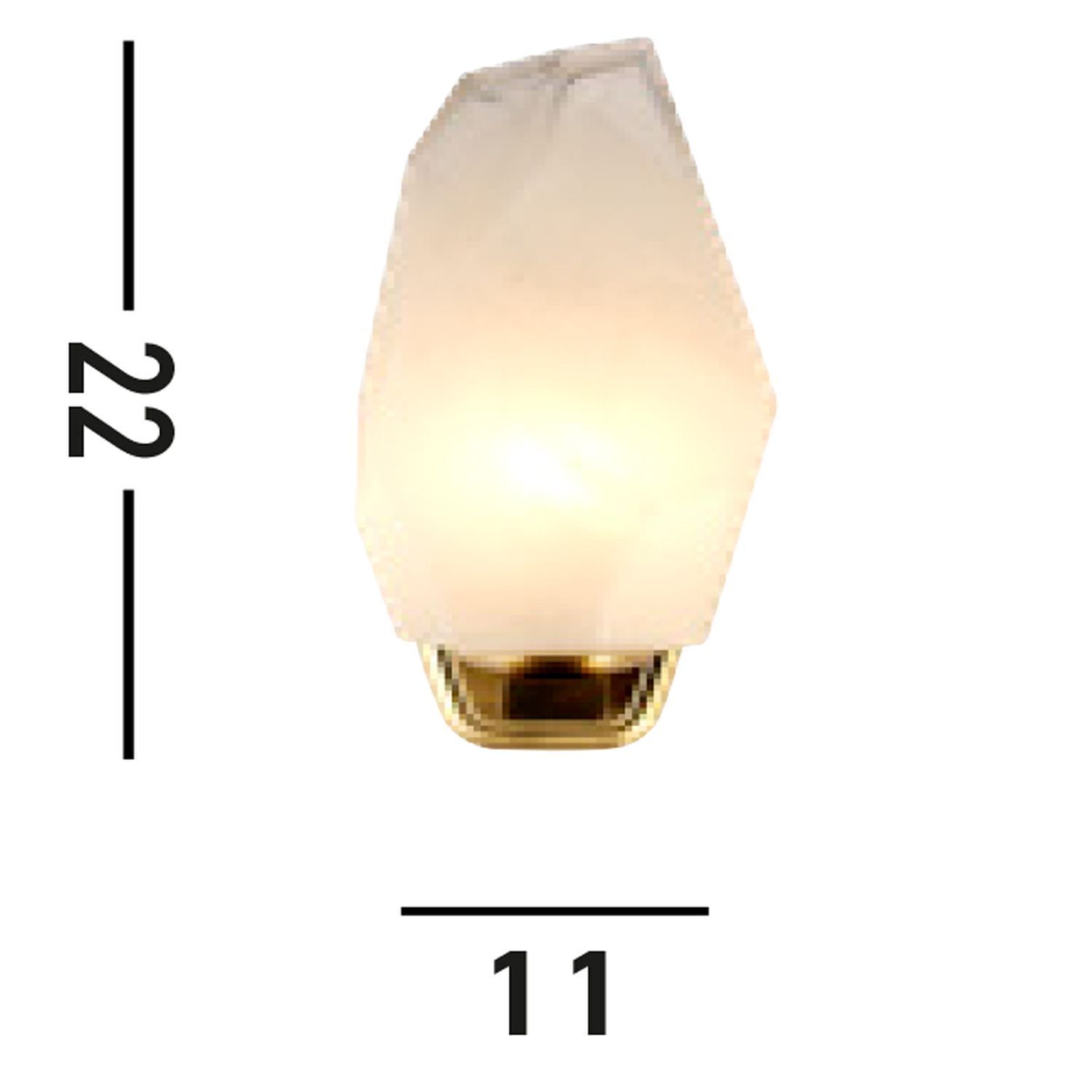 Stilvolle Wandleuchte Glas Metall IP44 G9 in Messing Licht | Lampe, Kristall-Lampe, Glas-Lampe, Wandleuchte, Goldfassung