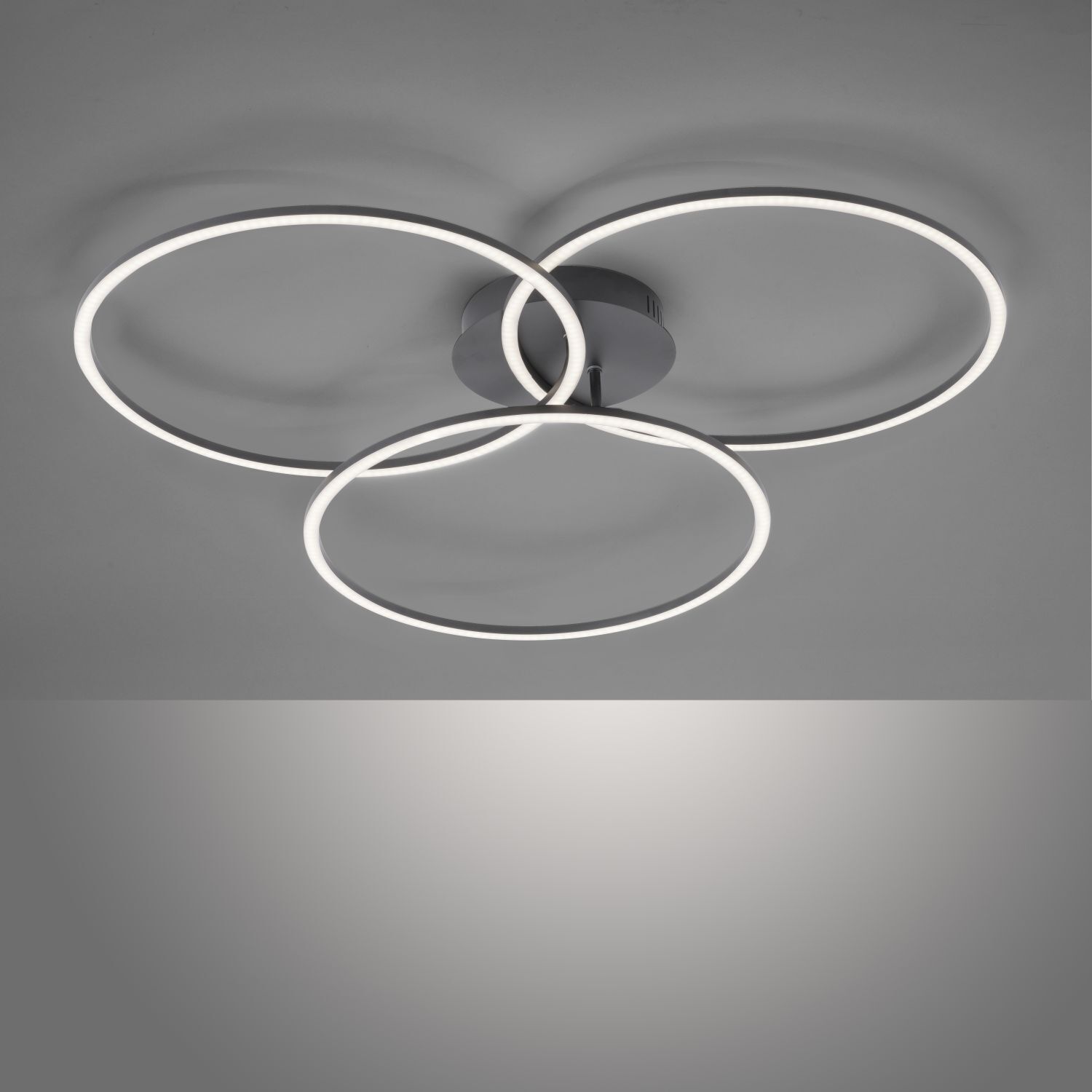 LED Deckenleuchte Metall Schwarz 12 W 1500 lm beweglich Deckenleuchte, Gerät, Deckenventilator, Elektrisches Gerät