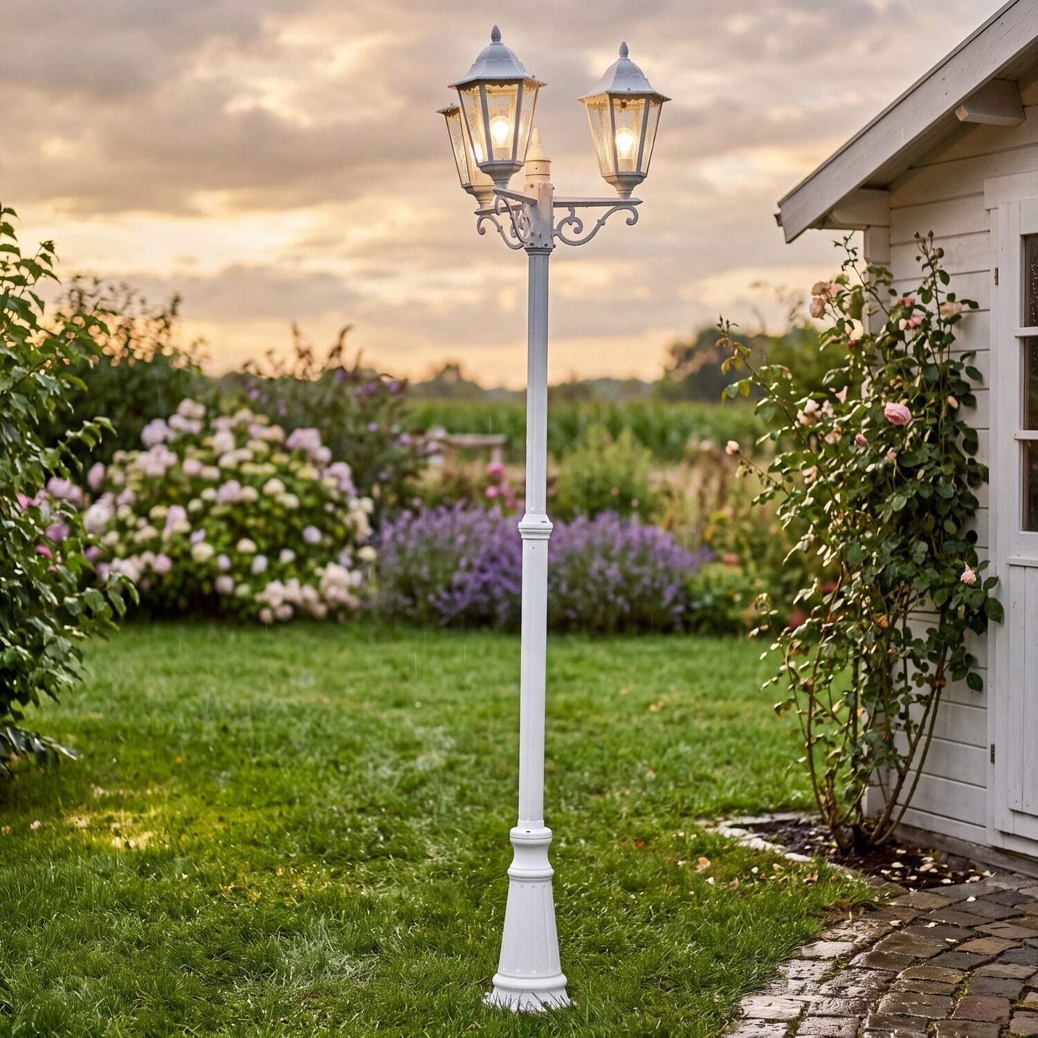 standleuchte-navedo-in-weiss-3-flmg-standleuchte-rustikal-273 Laternen, Garten, Strahler, Sonnenuhr, Beleuchtung