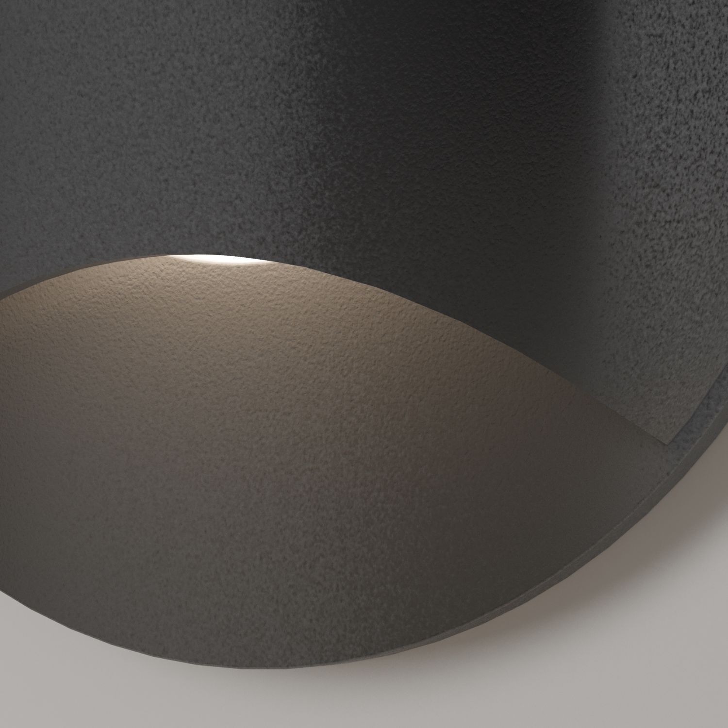 LED Einbauleuchte Wand Aluminium Ø 6,2 cm IP65 Schwarz Deckenleuchte