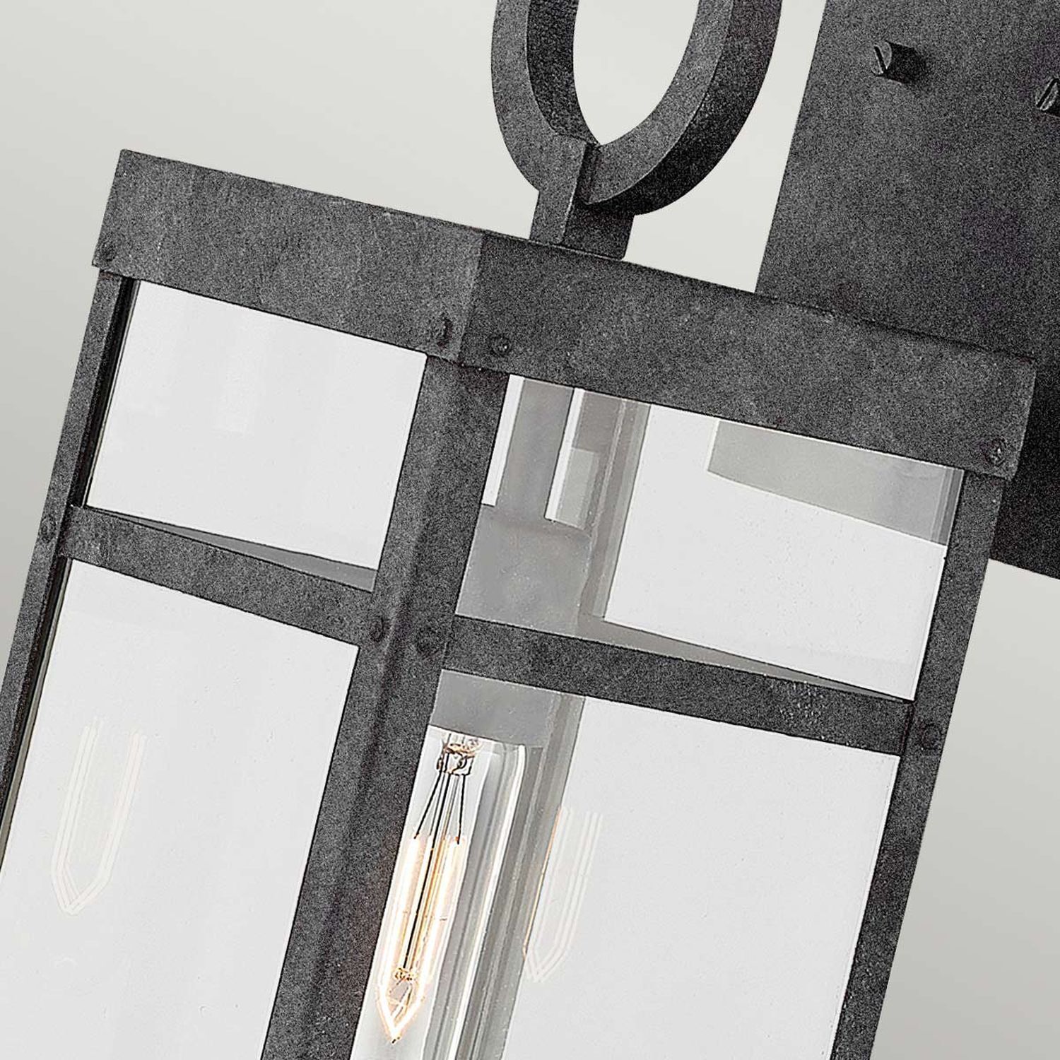 Wandlampe außen Balkon E27 IP44 H: 56,4 cm groß Vintage