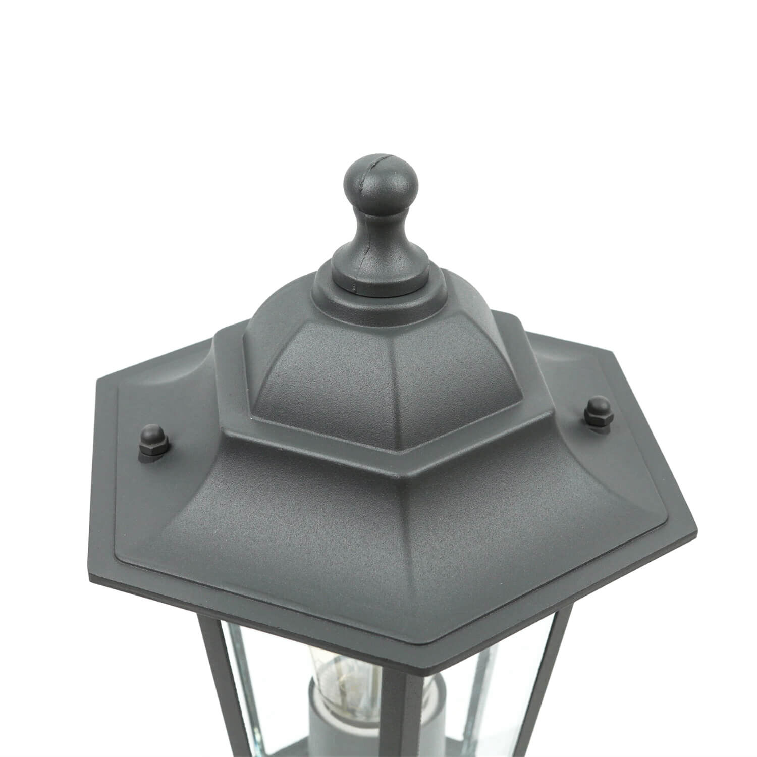 Lampe d'allée Anthracite Rustique E27 Aluminium PAIRS