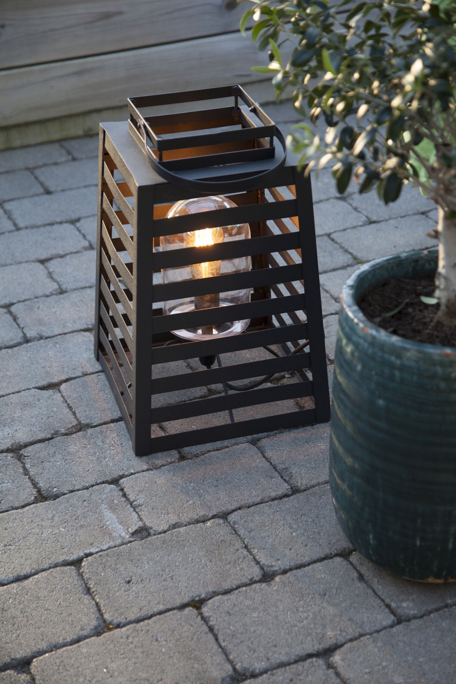 Laternen, Garten, Lampe, Metall, Kastenform
