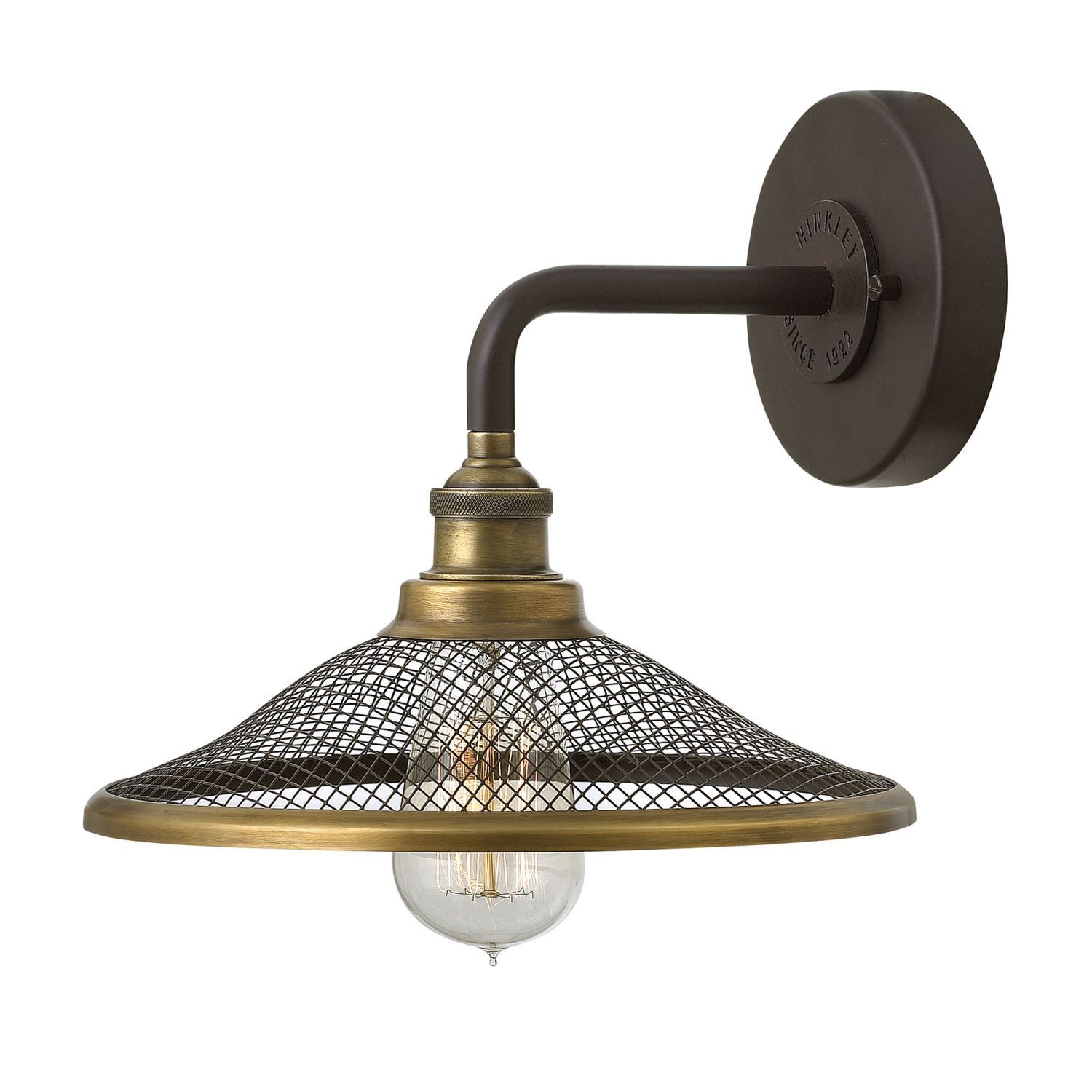 Applique vintage ALEYNA en bronze L:25cm Lampe