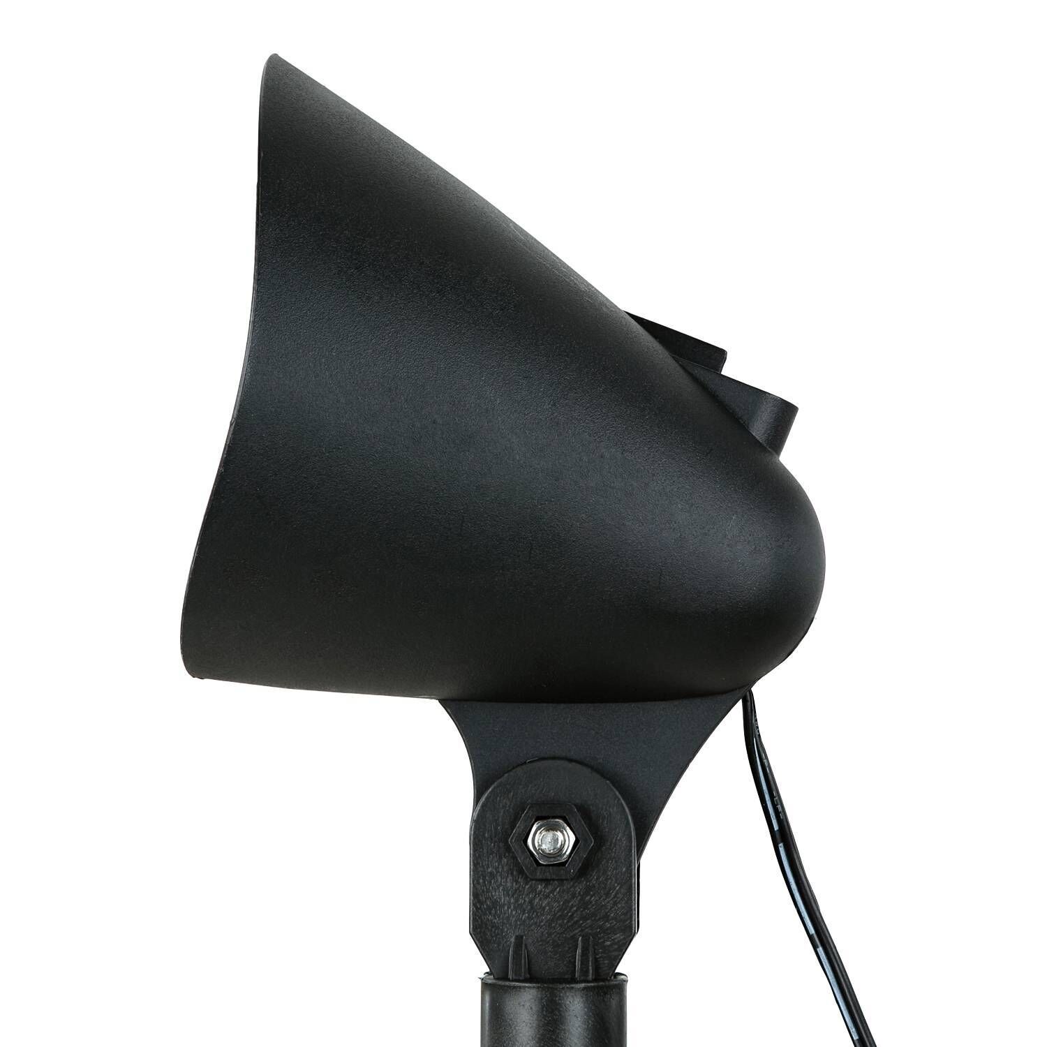 LED Gartenleuchte Erdspieß 4er Set Foglicht, Motorradlicht, schwarz, verstellbare Halterung, Kabel