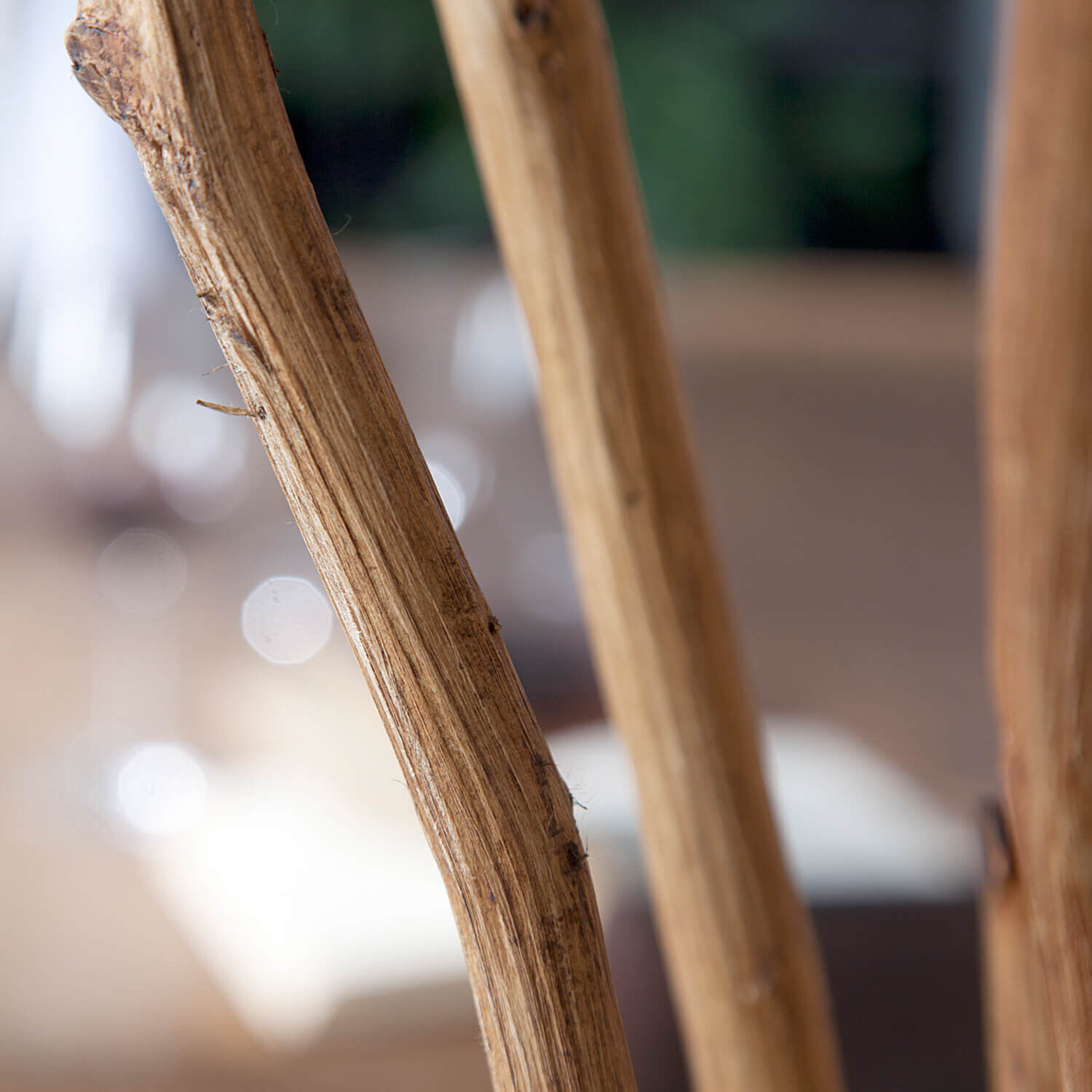 Eindrucksvolle Standlampe Modern 175cm Treibholz Holz