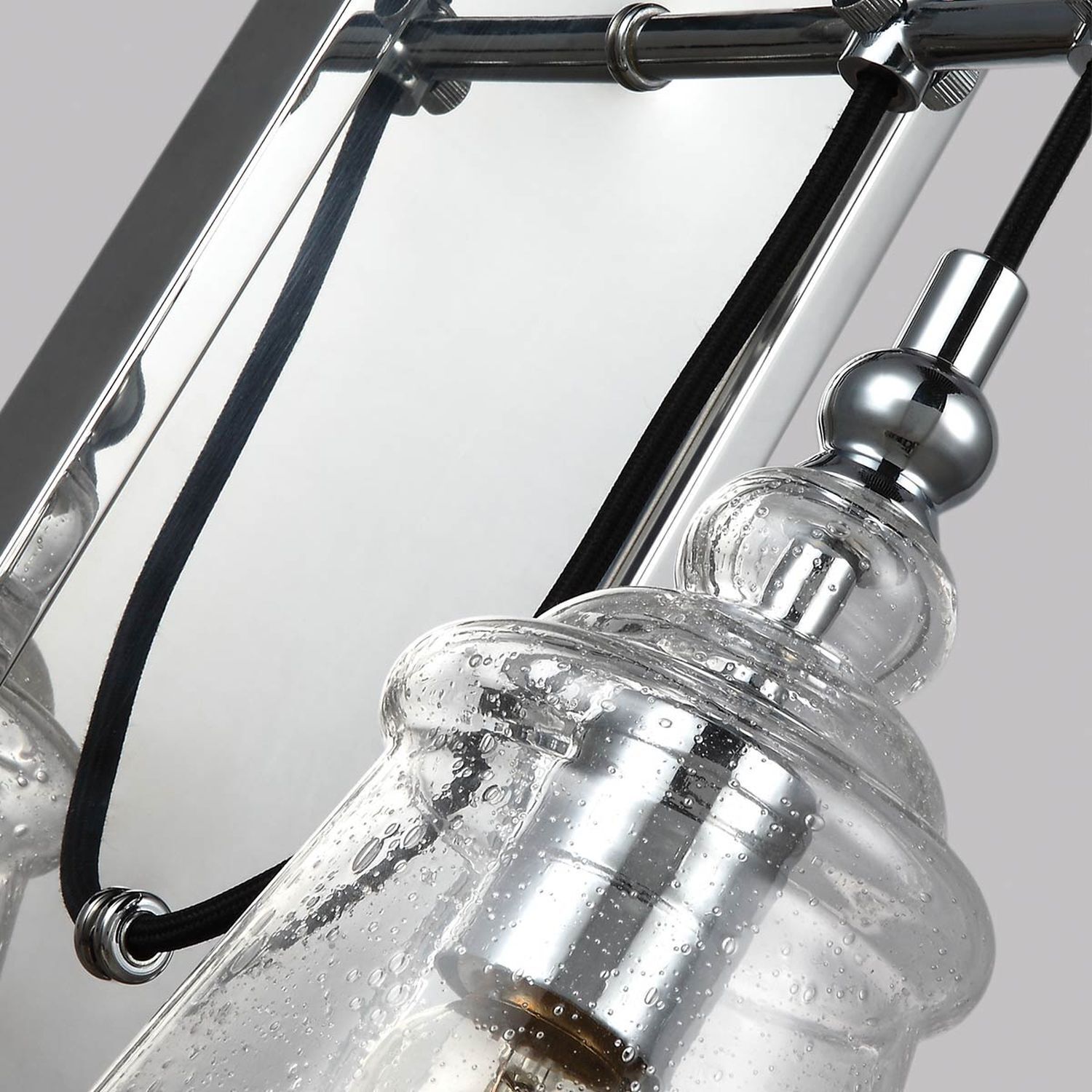 Applique métal verre E27 hauteur 44,1 cm chrome GREDA