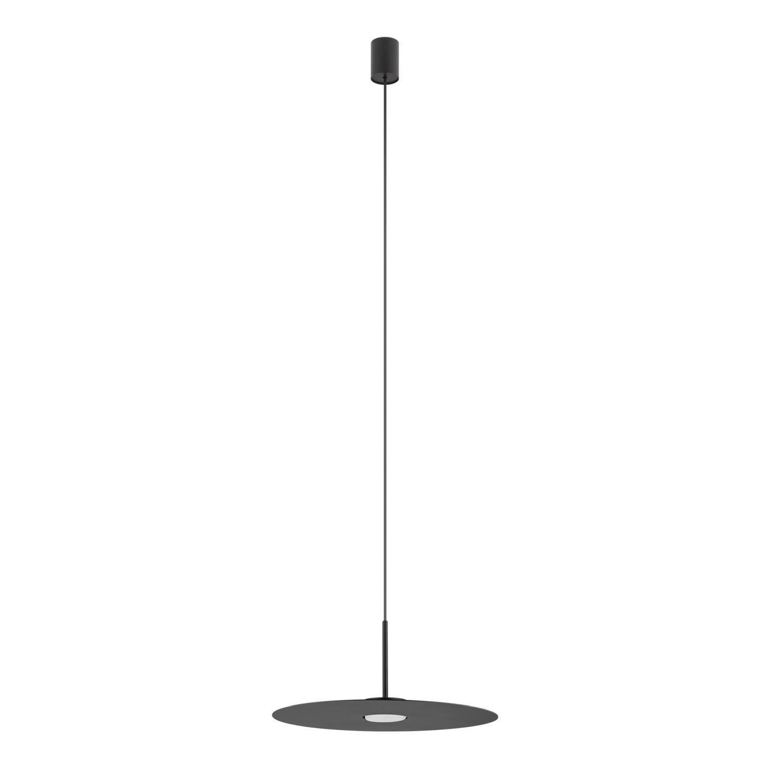Suspension moderne en acier GX53 ronde Ø40 cm Noir