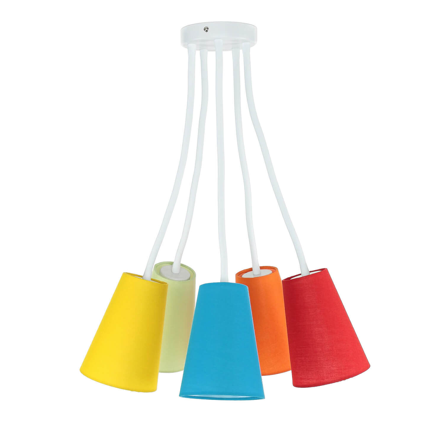 Bunte Deckenlampe Kinderzimmer flexible Arme 5flmg Lampe, Lampenschirm
