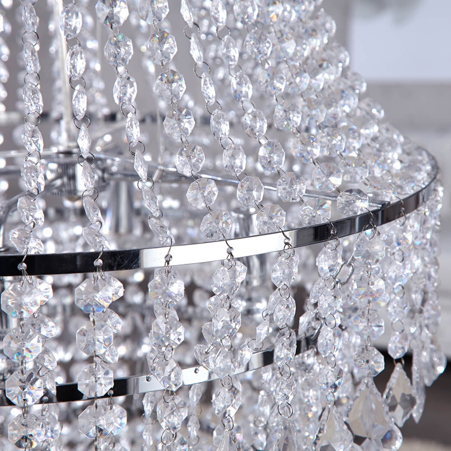 Suspension E14 baroque imposant lustre Leuchter, Lampe, Diamant, Schmuck, Kristall